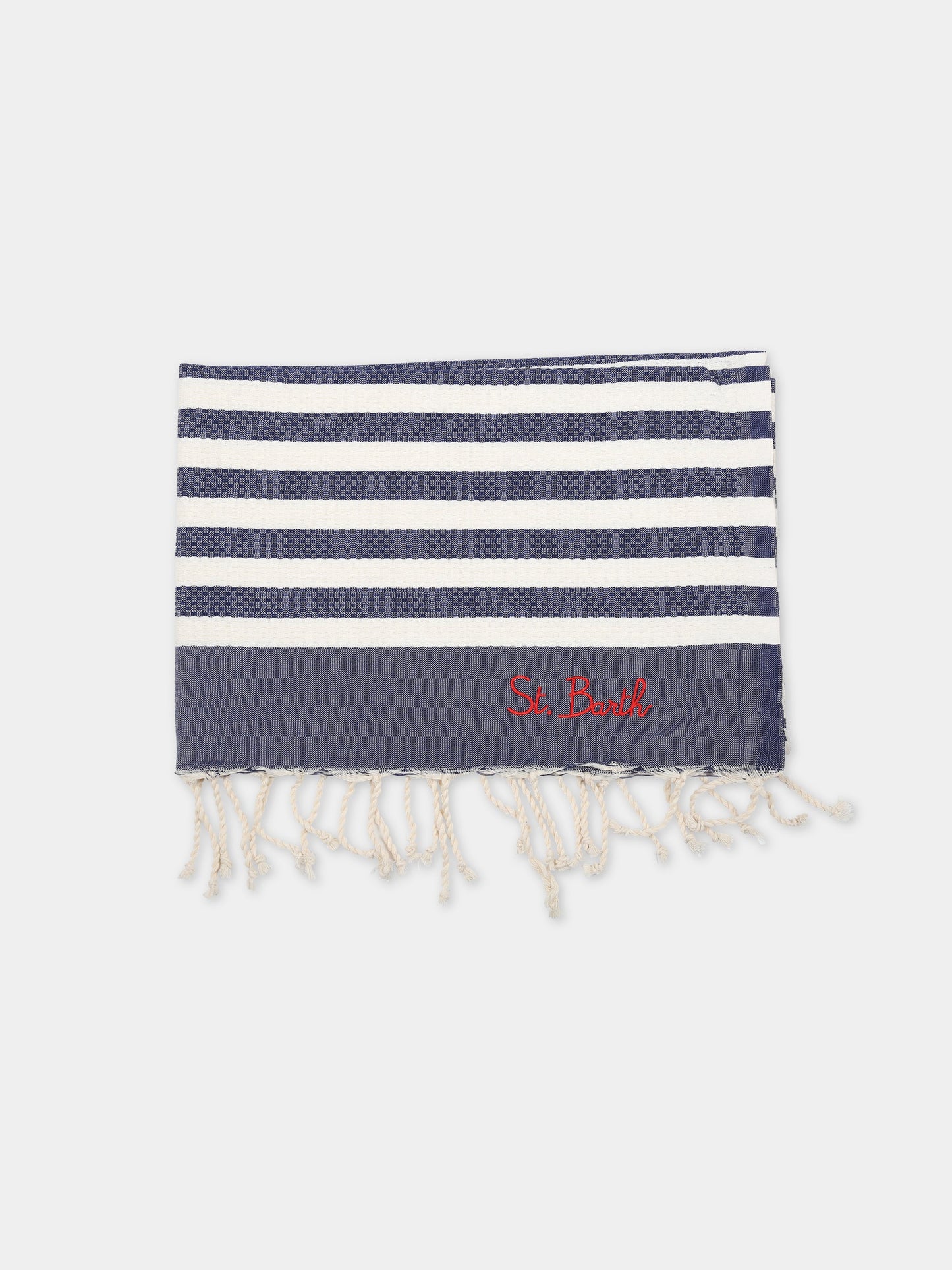 Telo-mare multicolor per bambini con logo rosso,Mc2 Saint Barth,FOUTAS N LIG 61