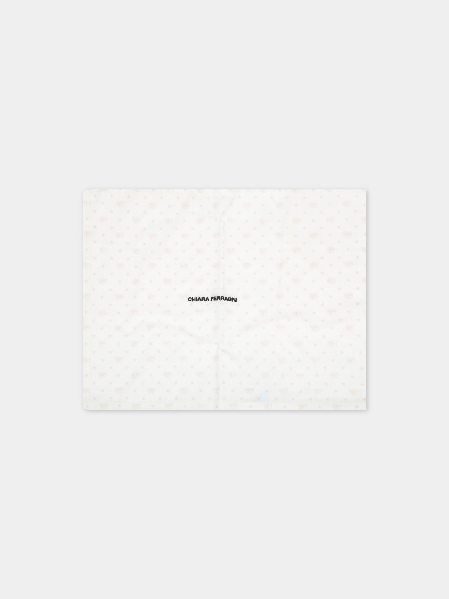 Set paracolpi avorio per neonata con occhiolini,Chiara Ferragni Homewear,CF117B