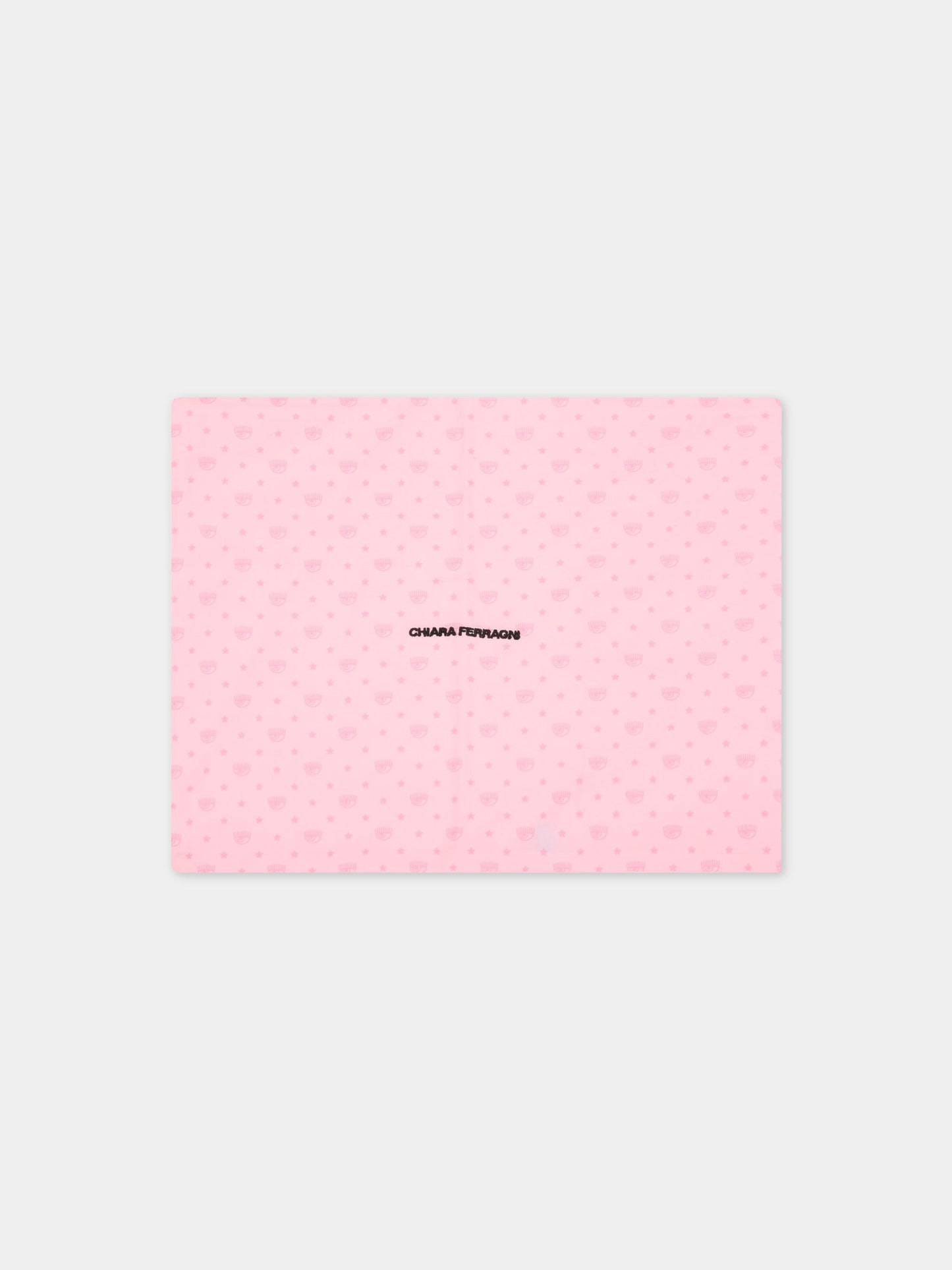 Set paracolpi rosa per neonata con occhiolini,Chiara Ferragni Homewear,CF117R