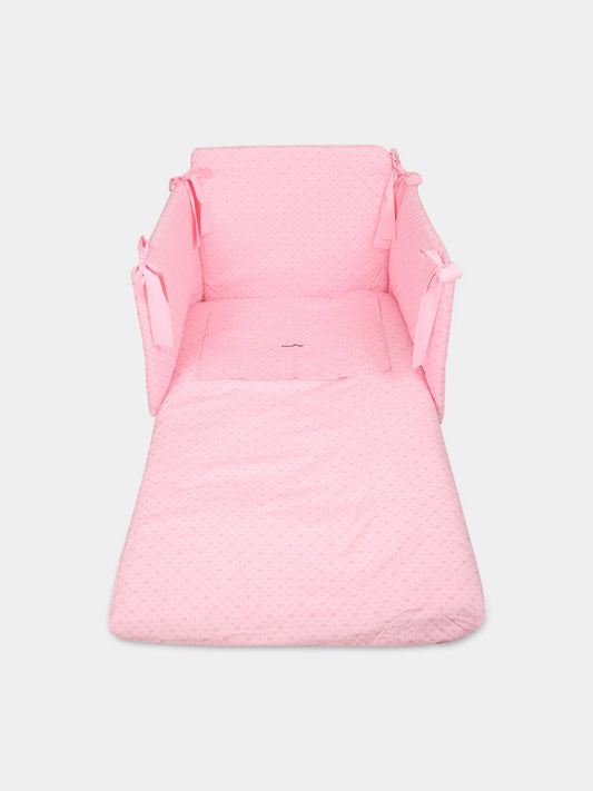 Set paracolpi rosa per neonata con occhiolino,Chiara Ferragni Homewear,CF017R