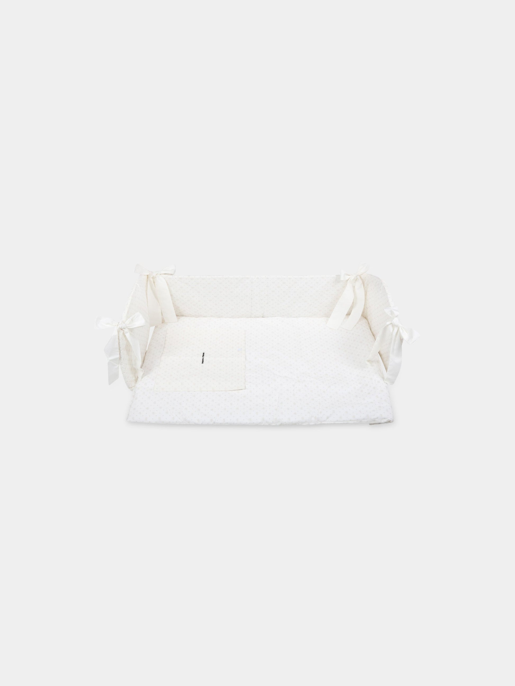 Set paracolpi avorio per neonati con occhiolino,Chiara Ferragni Homewear,CF017TB