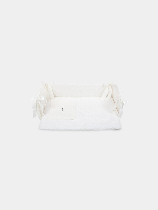 Set paracolpi avorio per neonati con occhiolino,Chiara Ferragni Homewear,CF017TB