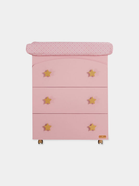 Bagnetto rosa per neonata con stelle,Chiara Ferragni Homewear,CF002R