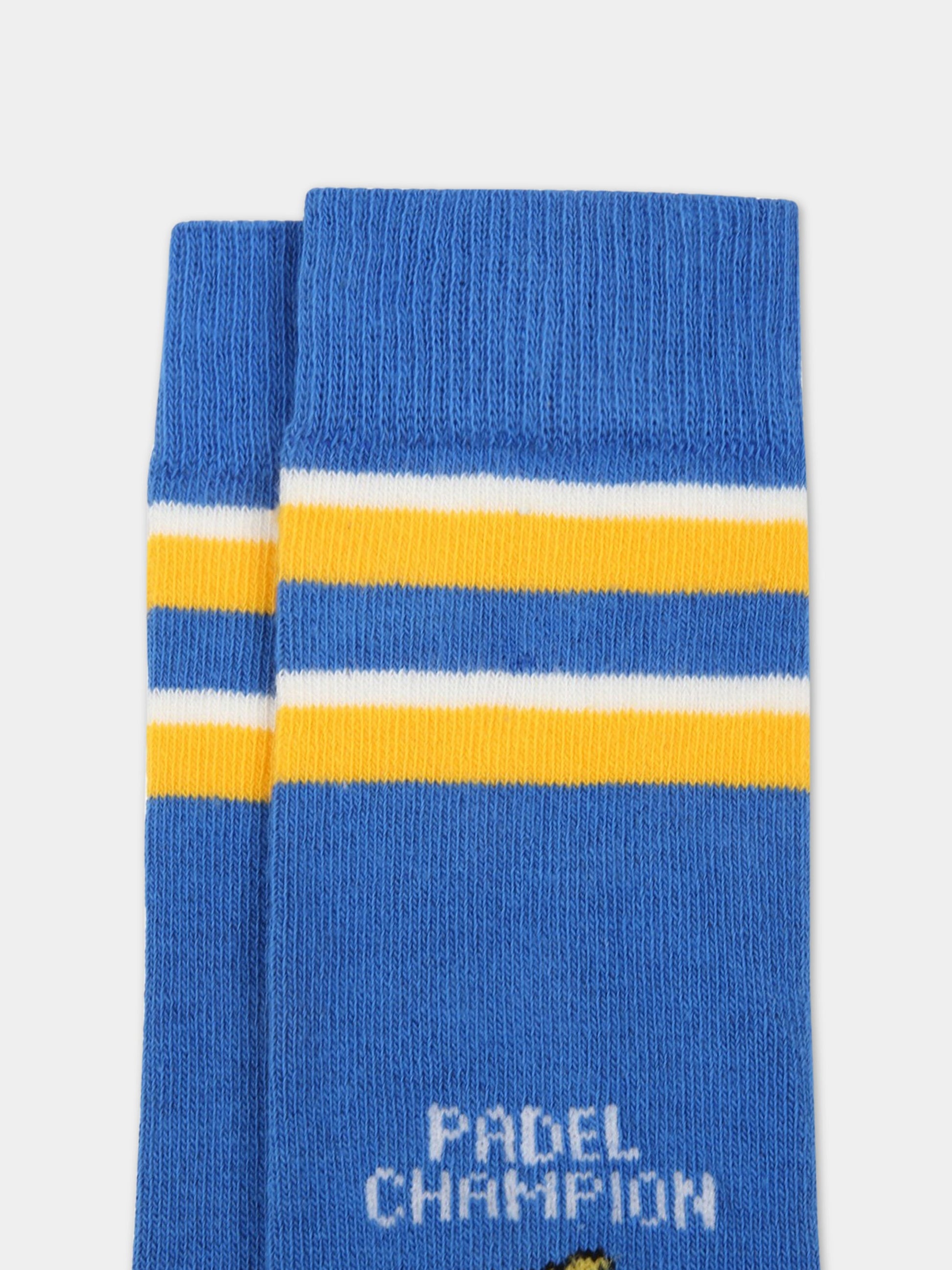 Calze blu per bambini con Snoopy,Mc2 Saint Barth,00111C