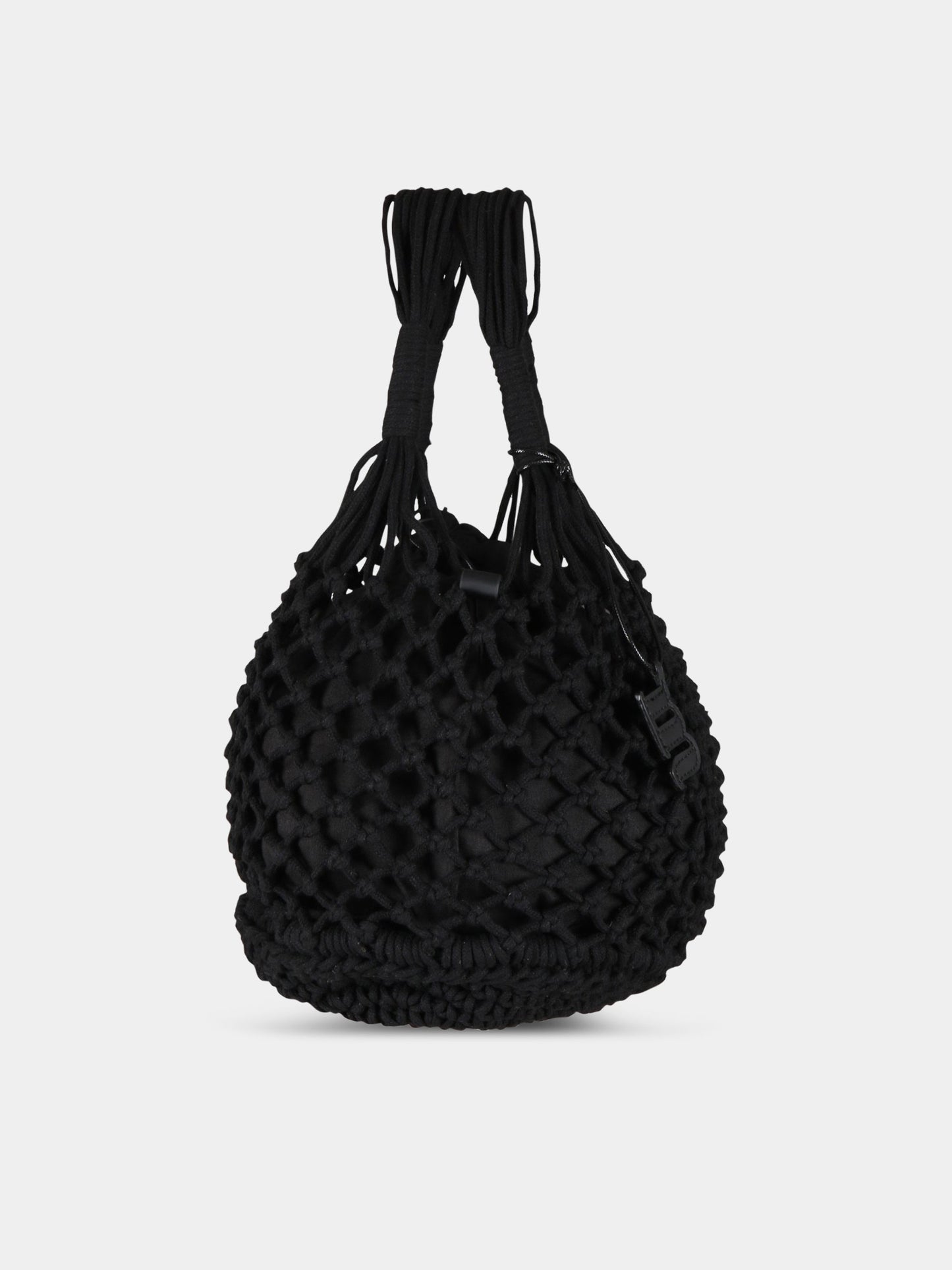 Borsa nera da spiaggia da donna con patch logato,Matineè,MOD. BAG MEDIUM SAC DE PLAGE NERO