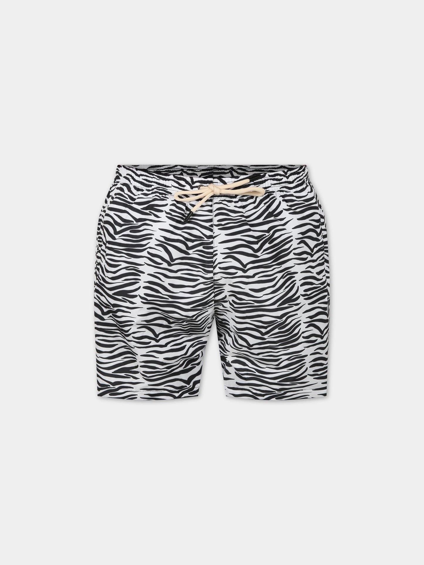 Boxer mare bianco da uomo con logo,Matineè,BUM4005 ALEXANDRE ZEBRA