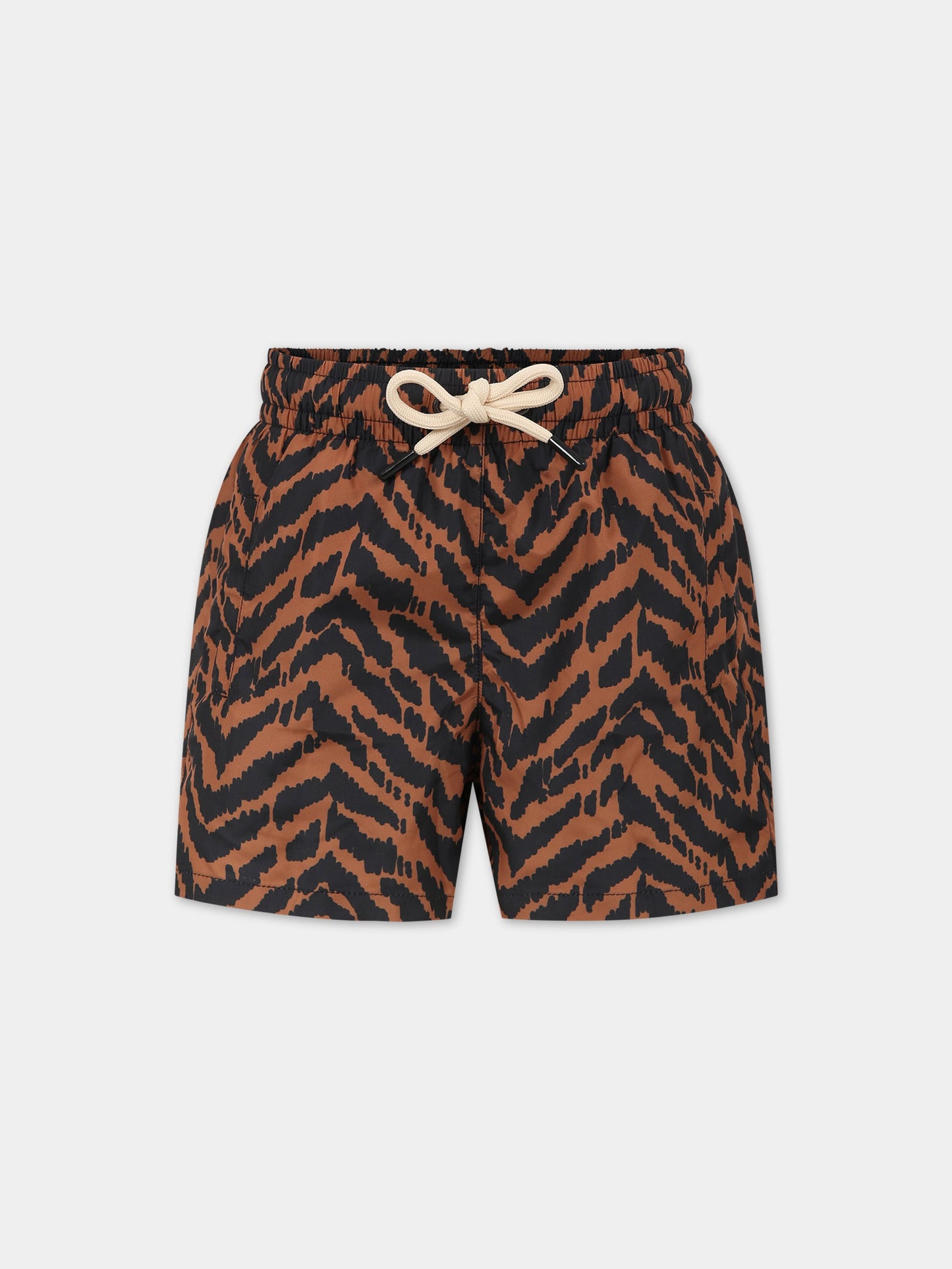 Boxer mare multicolor per bambino con logo,Matineè,BBM4029 PETIT ALEXANDRE TIGRE