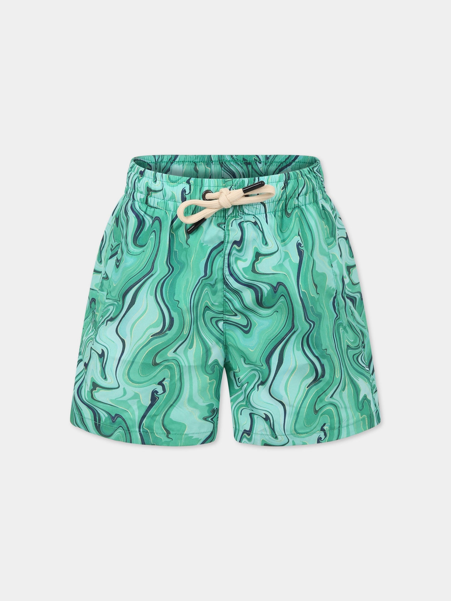 Boxer mare verde da uomo con stampa Malakite,Matineè,BUM4004 ALEXANDRE MALAKITE VERDE