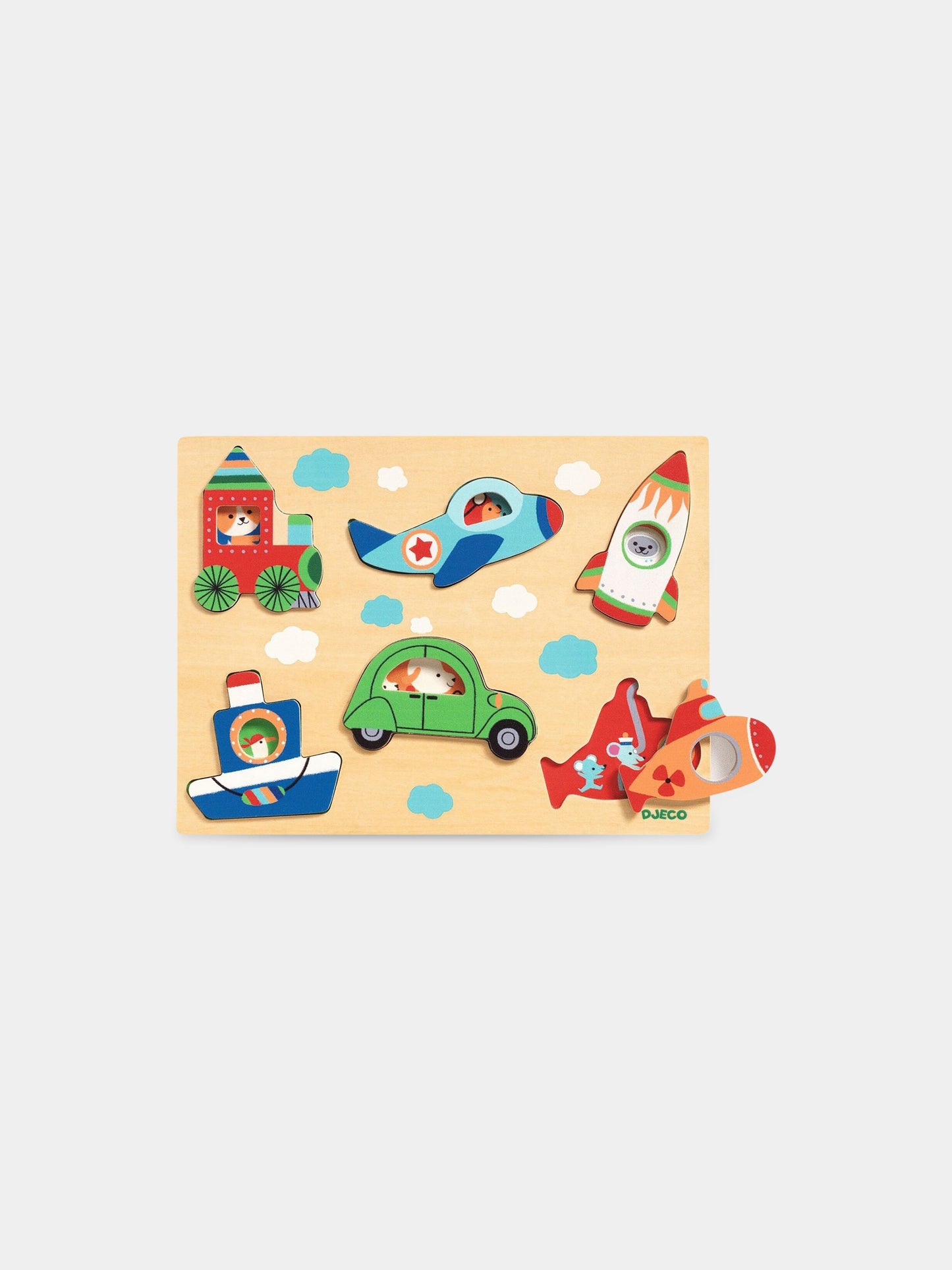 Puzzle multicolor per bambini,Djeco,DJ01063