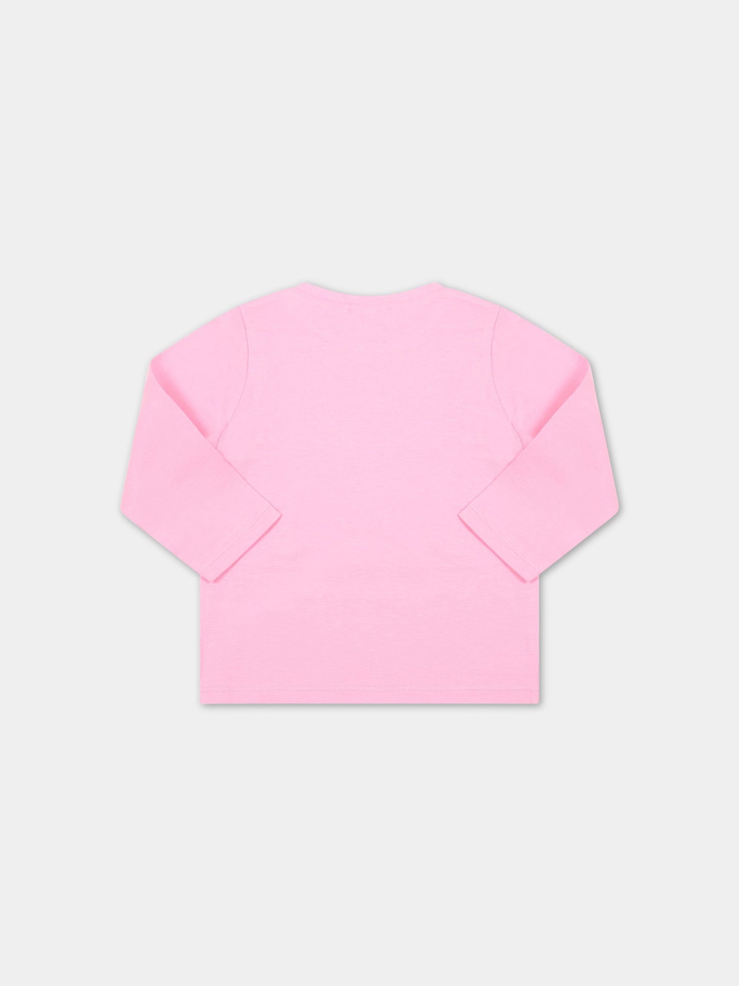 T-shirt rosa per neonata con scritta Cool,Billieblush,U05364 465