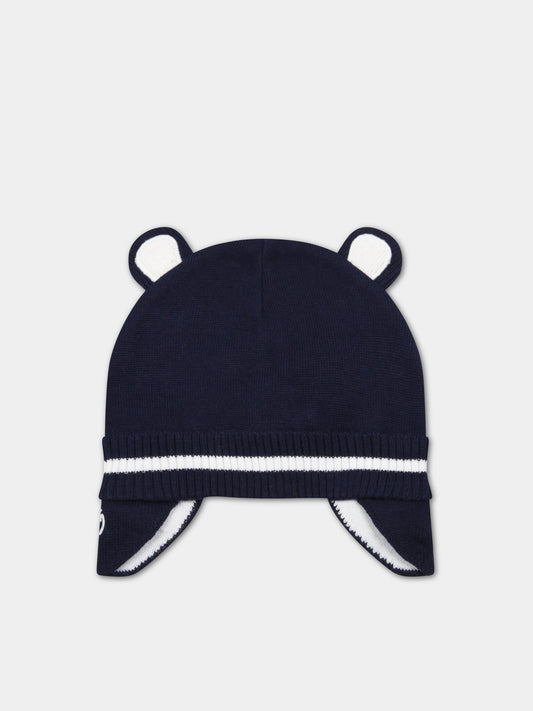 Cappello blu per neonato con logo blu ricamato,Timberland,T91267 85T