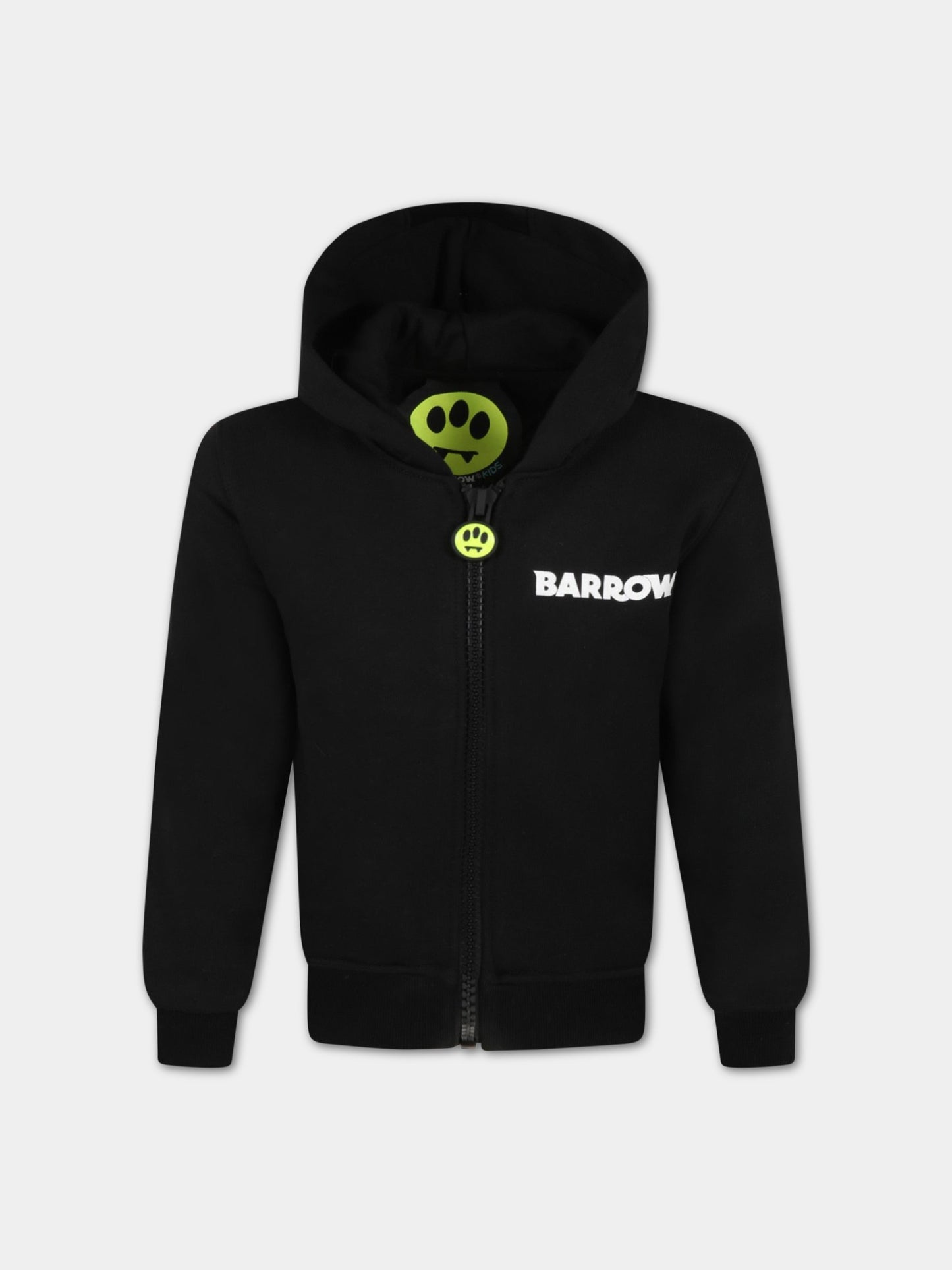 Felpa nera per bambini con iconico smile giallo,Barrow,032149 110