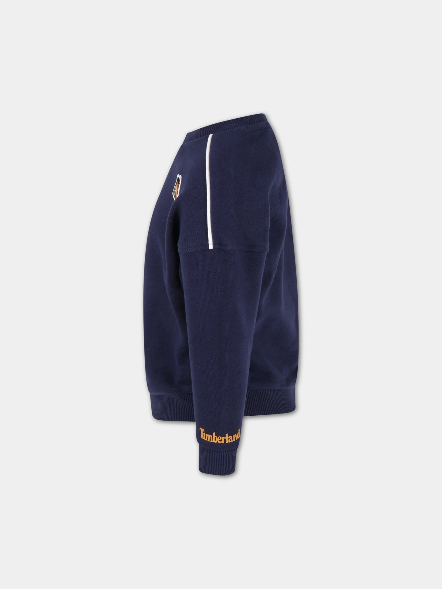 Felpa blu per bambino con iconica scarpa,Timberland,T25T60 85T