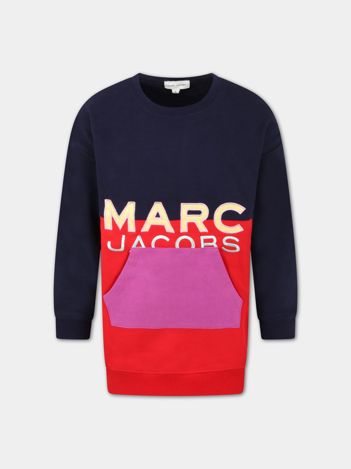 Vestito multicolor per bambina con logo,Little Marc Jacobs,W12415 97E