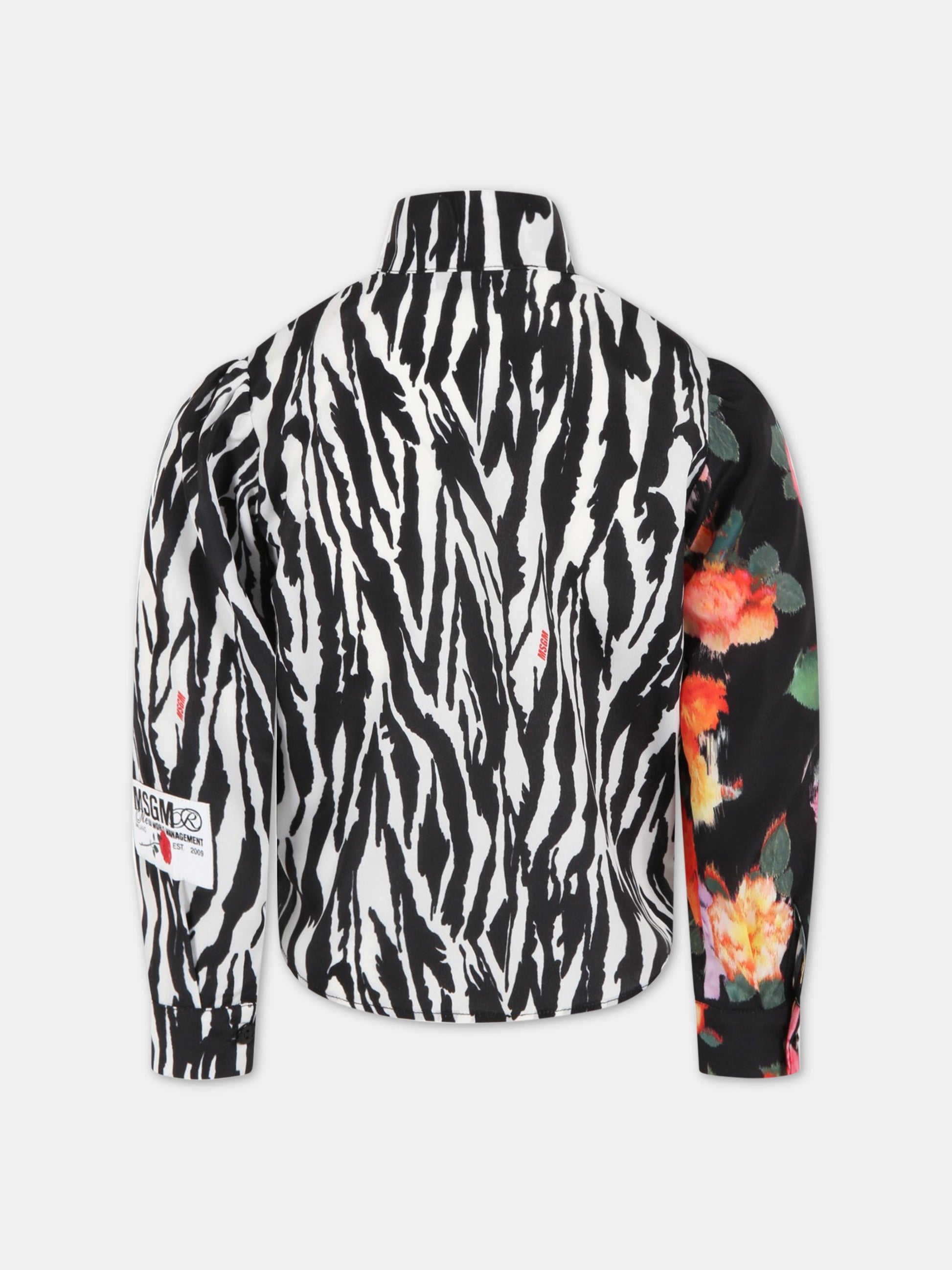 Camicia multicolor per bambina,Msgm Kids,MS029140 200