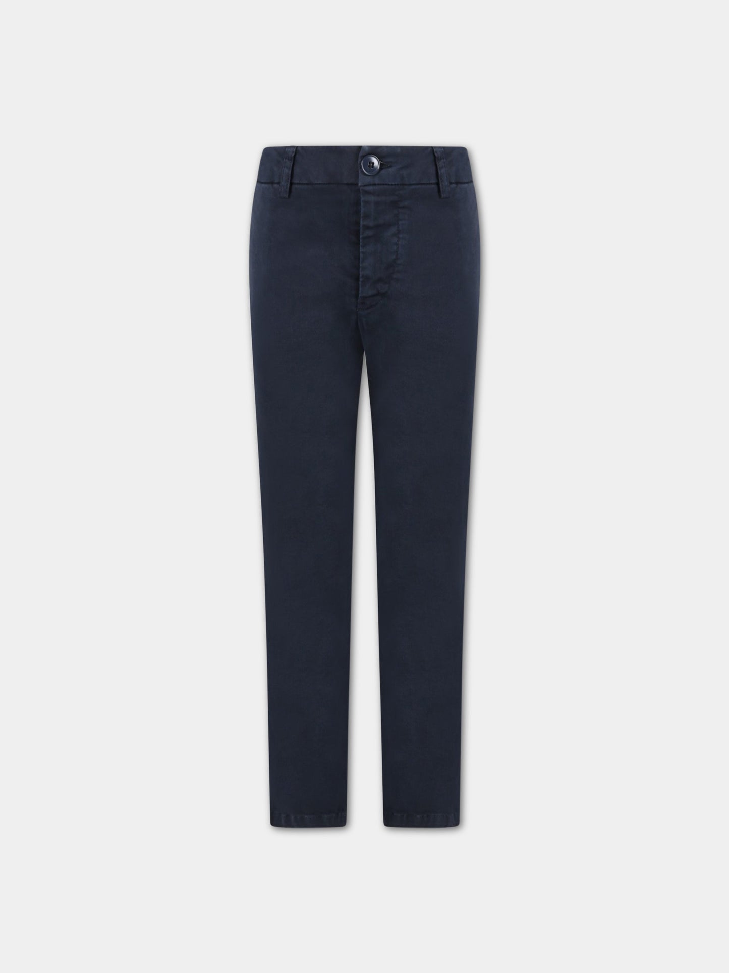 Pantloni blu per bambino con logo,Dondup Kids,DMPA213 KD001 4001