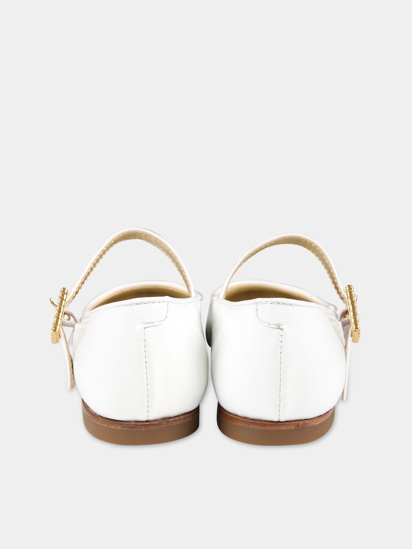 Ballerine bianche per bambina,Gallucci Kids,J20057AM783B05