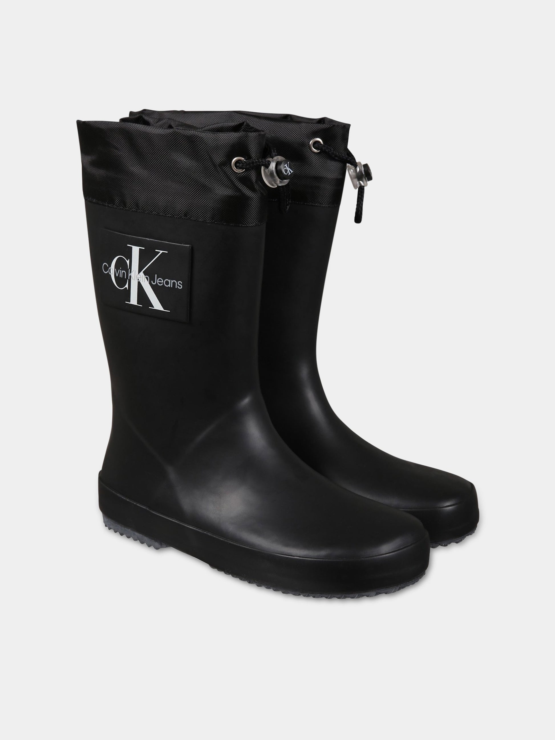 Stivali neri per bambina,Calvin Klein Kids,V3X6 80425 0083999