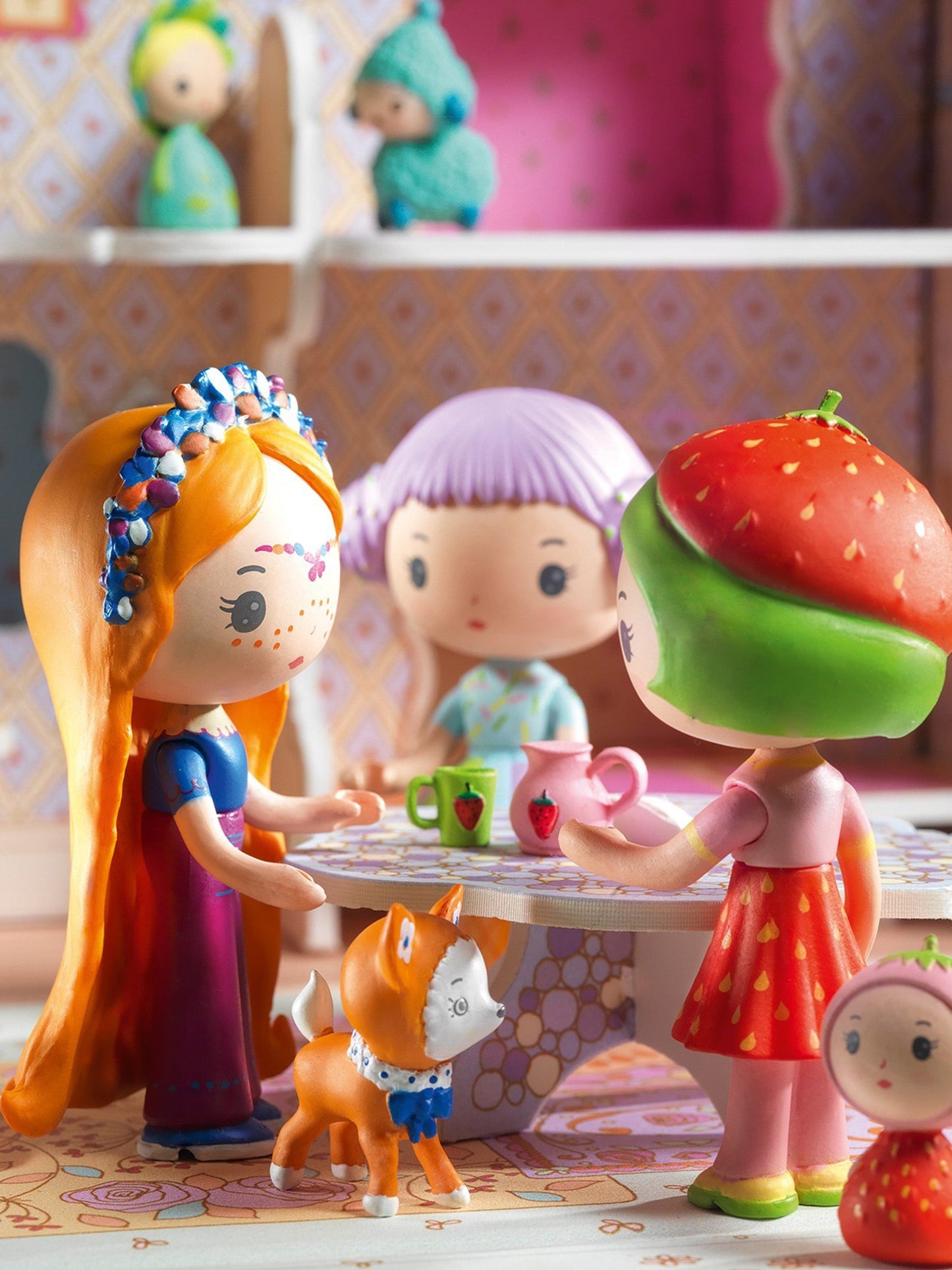 Casa multicolor per bambini con bambola Bluchka,Djeco,DJ06952