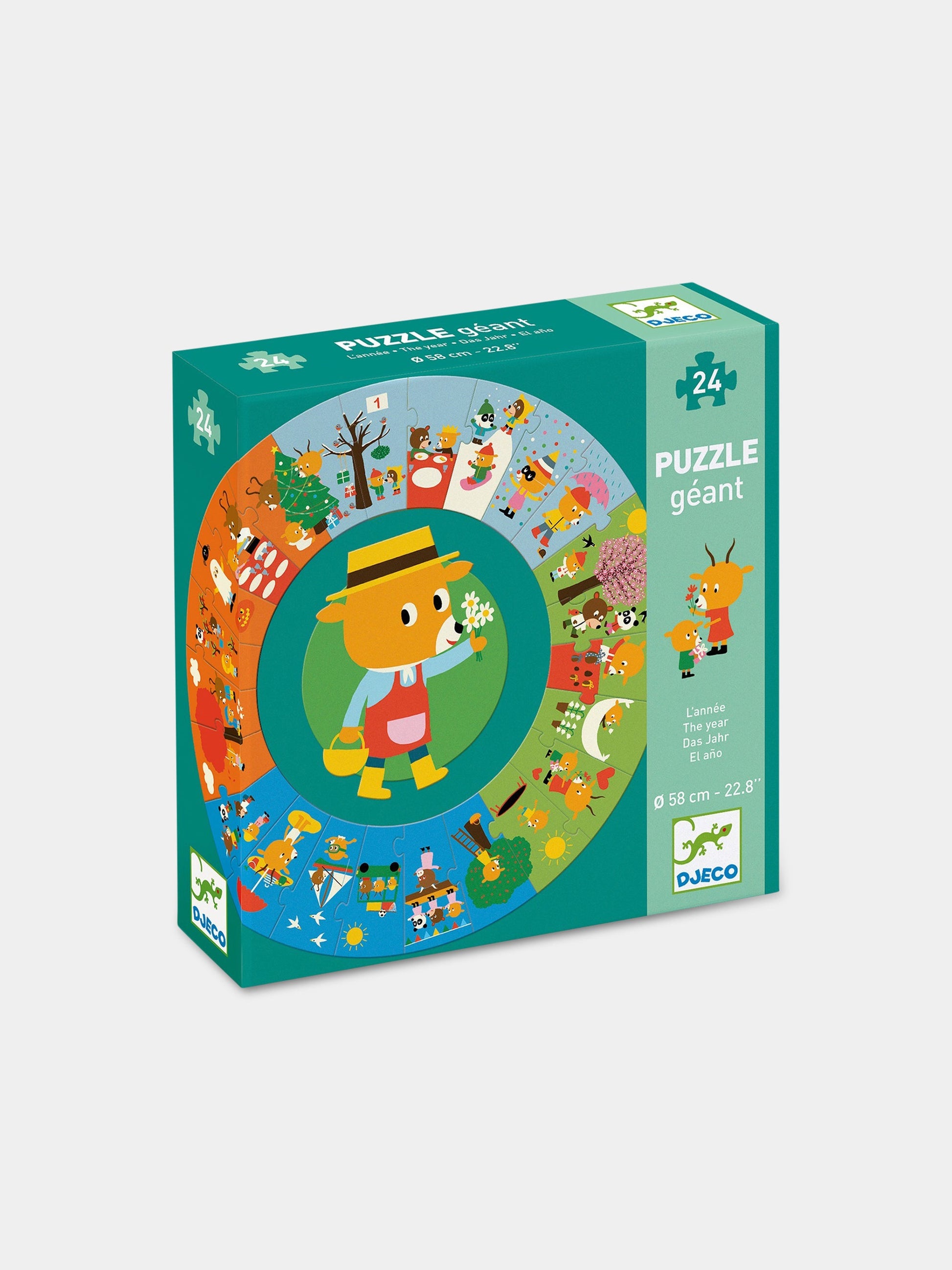 Puzzle multicolor per bambino  The Year ,Djeco,DJ07016