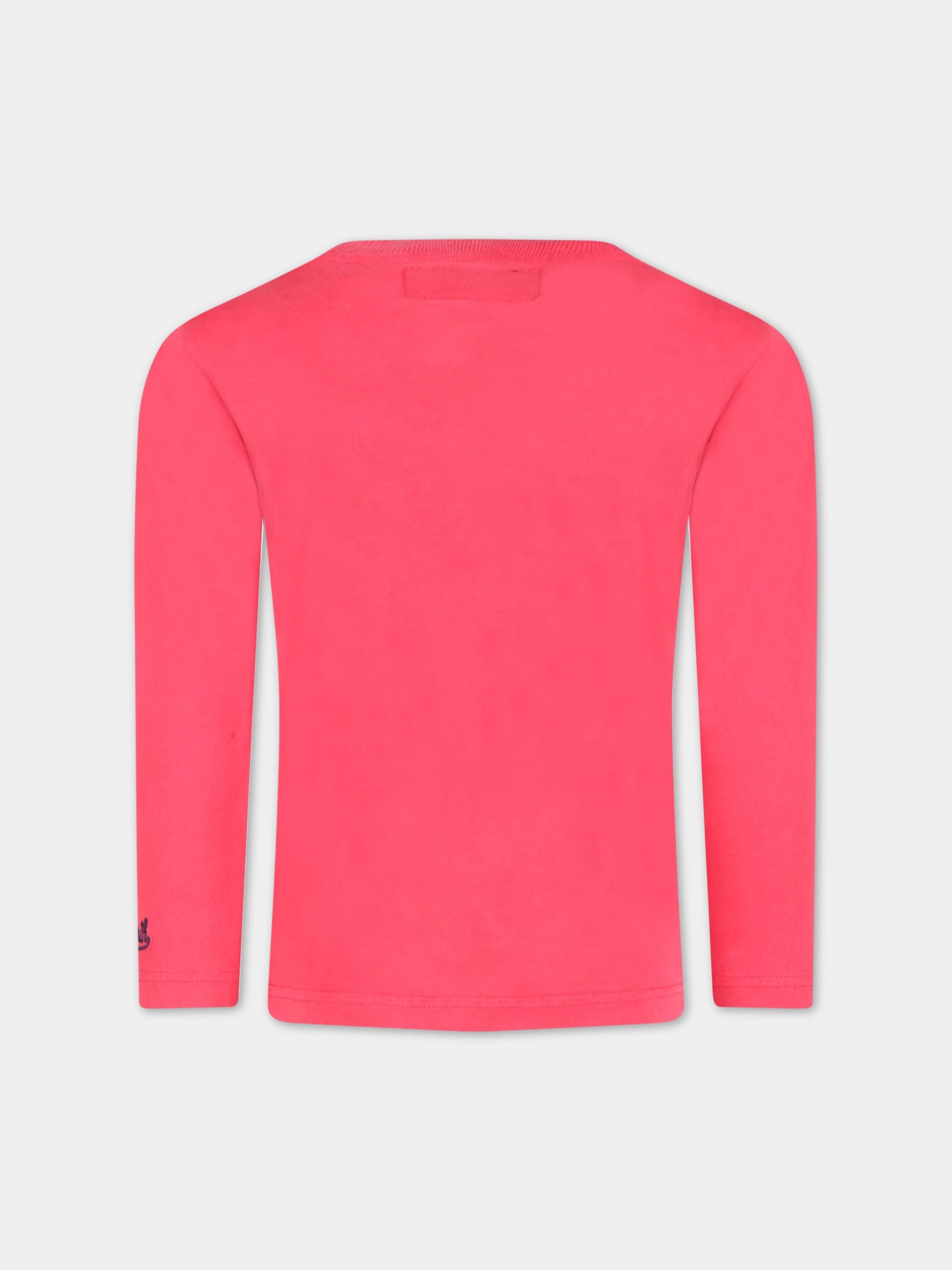 T-shirt rossa per bambino con Snoopy e scritta bianca,Mc2 Saint Barth,BOY0001 SNGN41