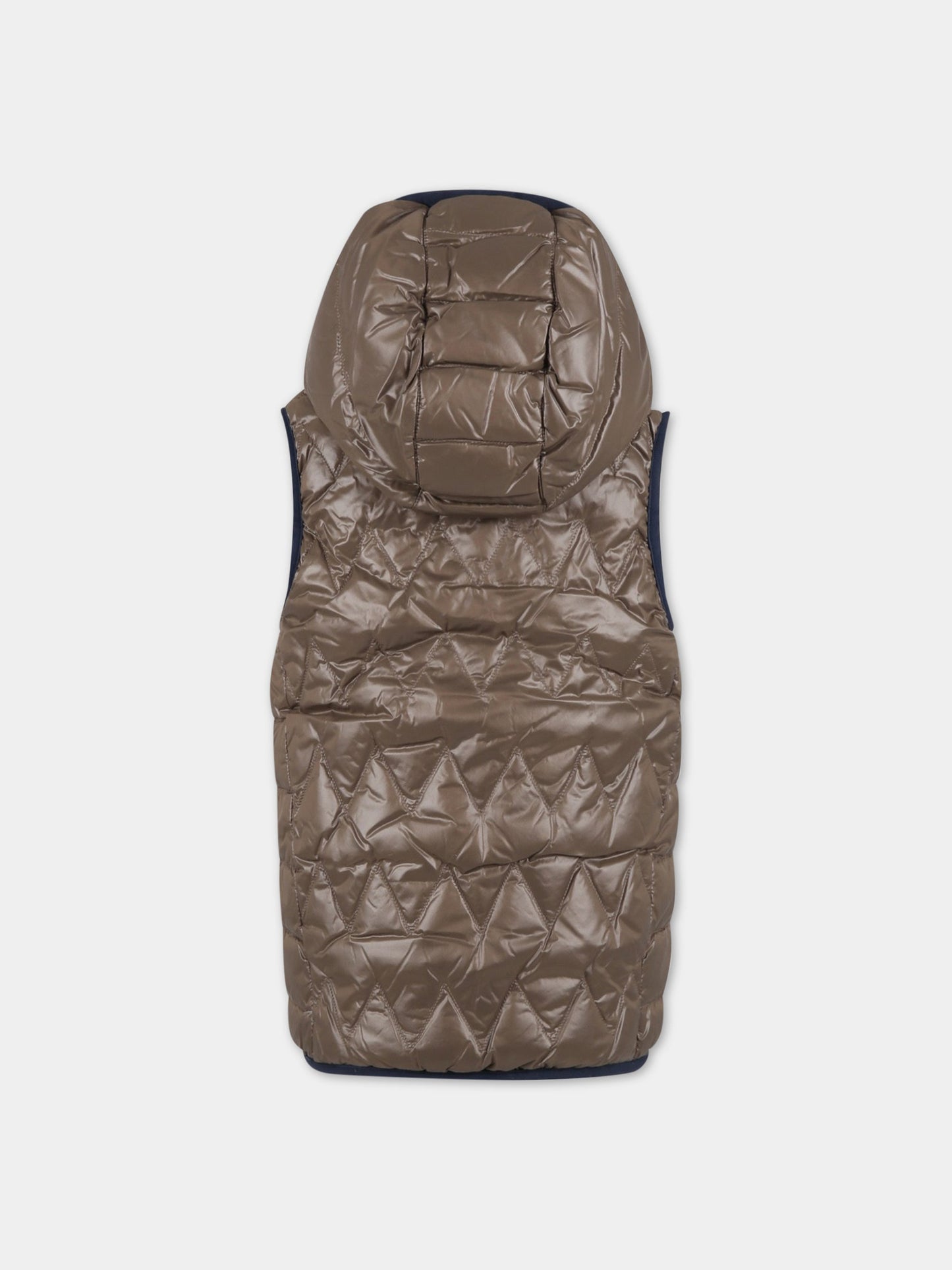 Gilet multicolor per bambino con patch logato,Hugo Boss,J26456 641