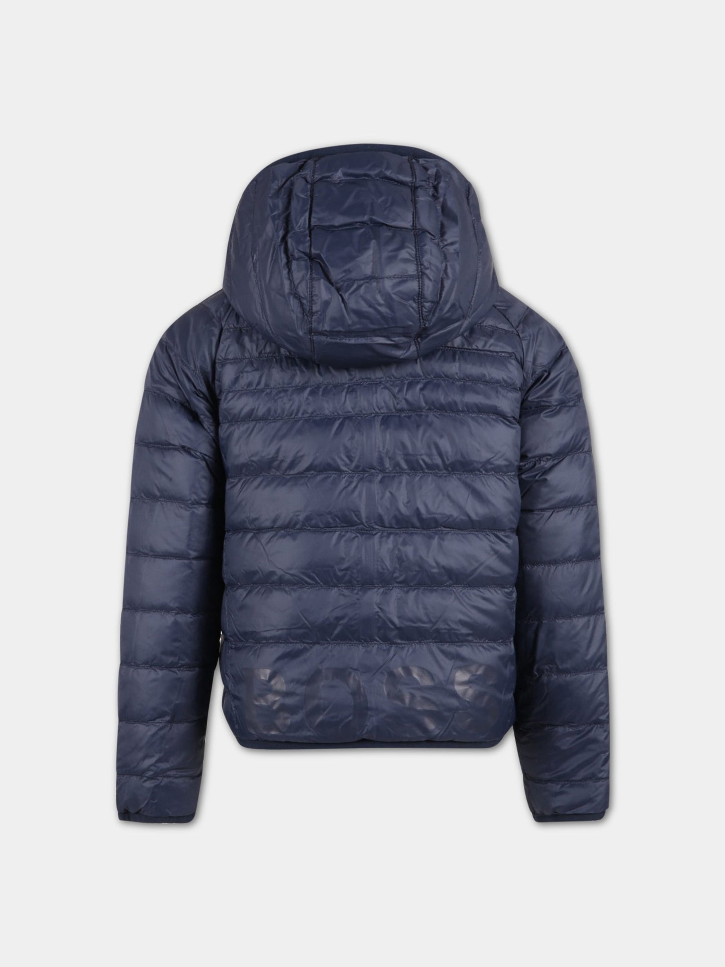 Piumino reversibile per bambino con logo,Hugo Boss,J26457 97E