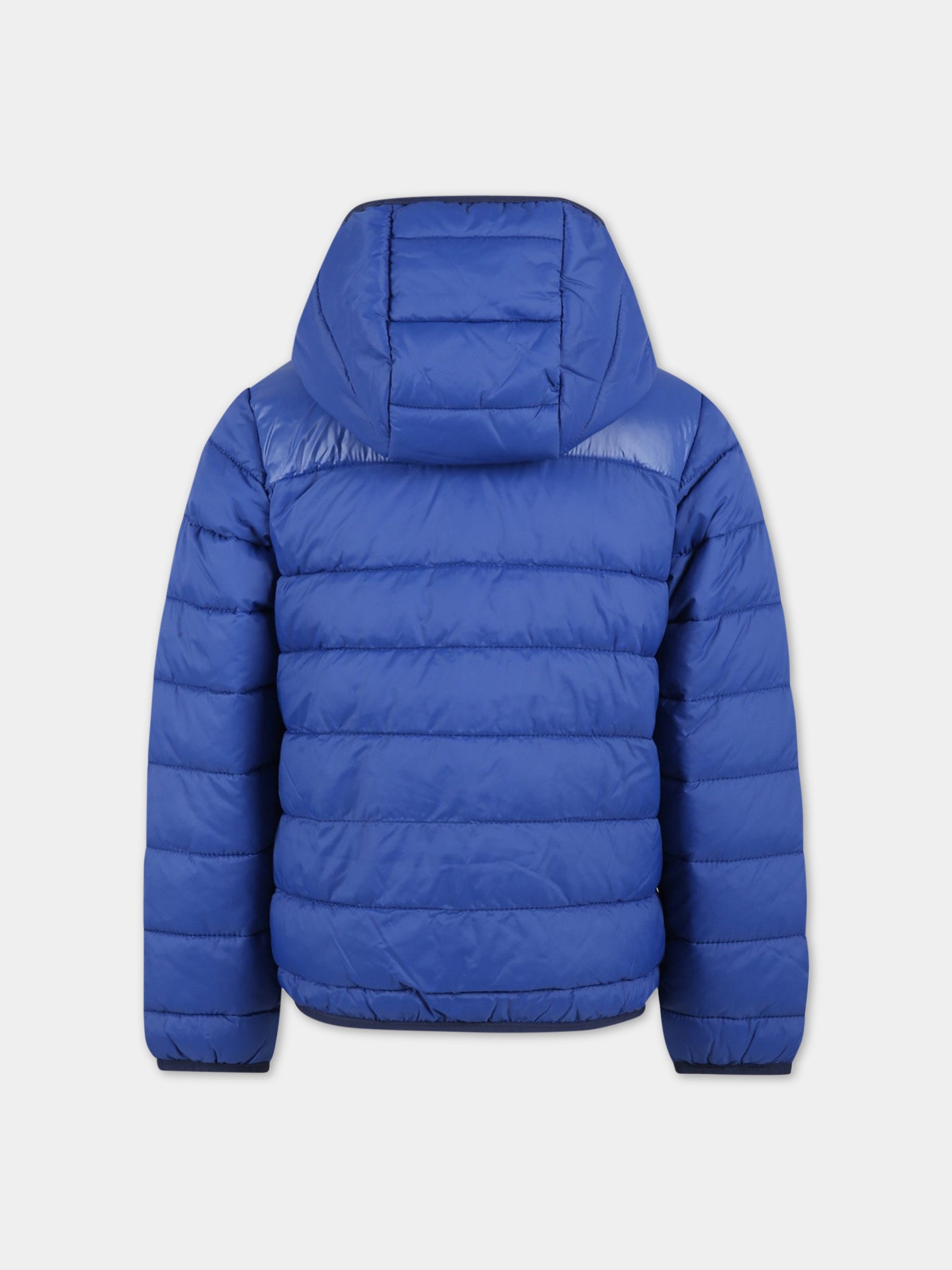 Piumino blu per bambino con logo bianco,Timberland,T26550 865