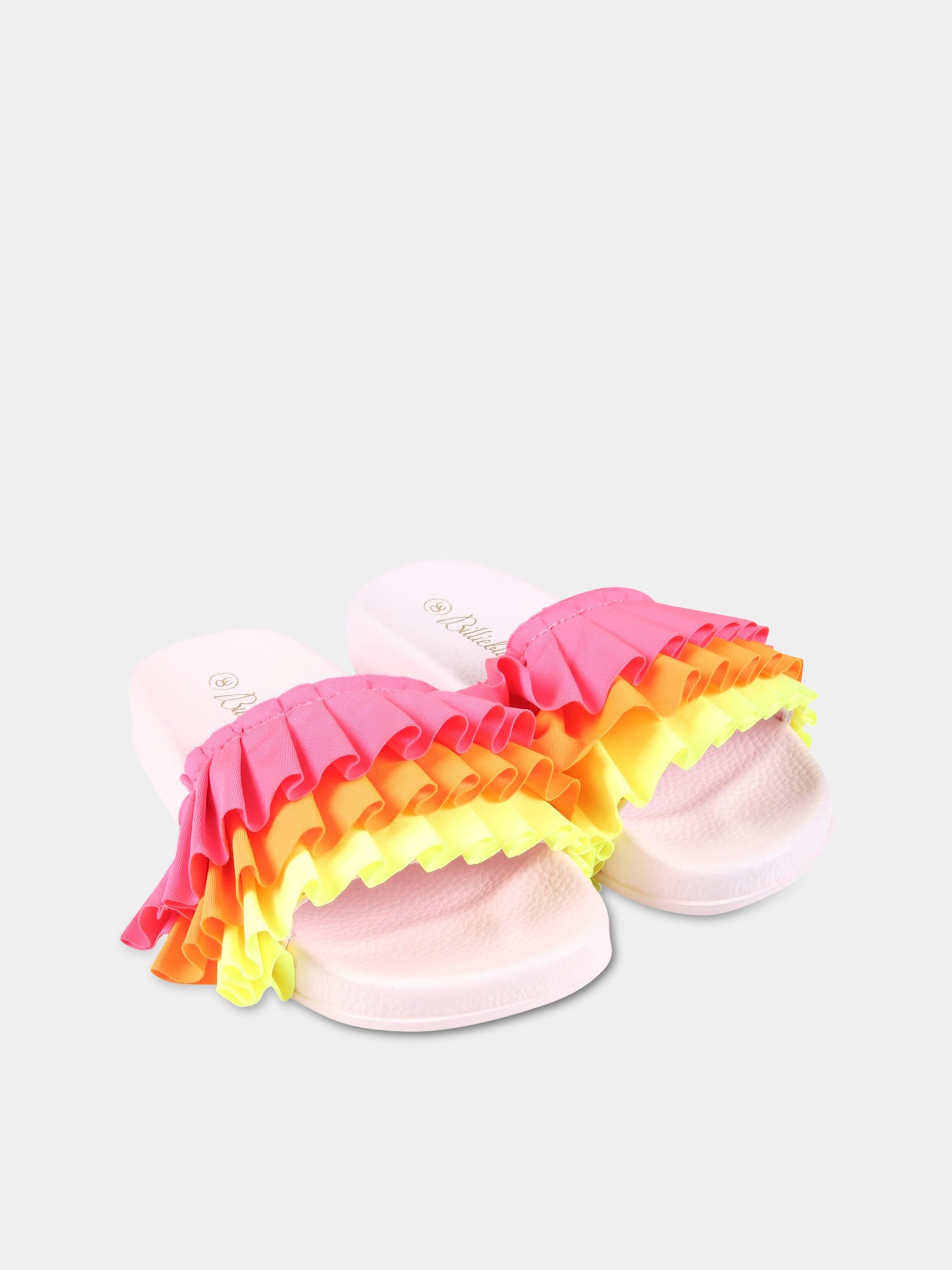 Sandali rosa per bambina con rouches,Billieblush,U19290 464