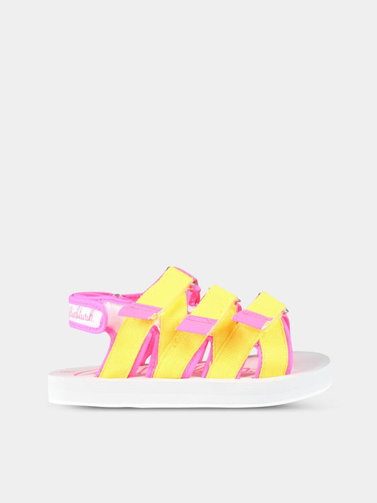 Sandali multicolor per bambina con logo,Billieblush,U19293 47T