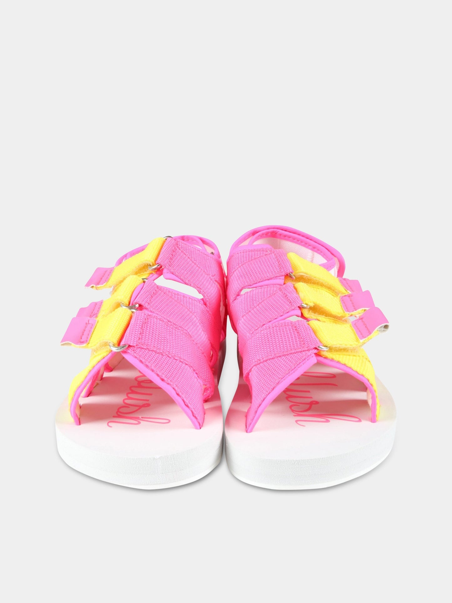 Sandali multicolor per bambina con logo,Billieblush,U19293 47T