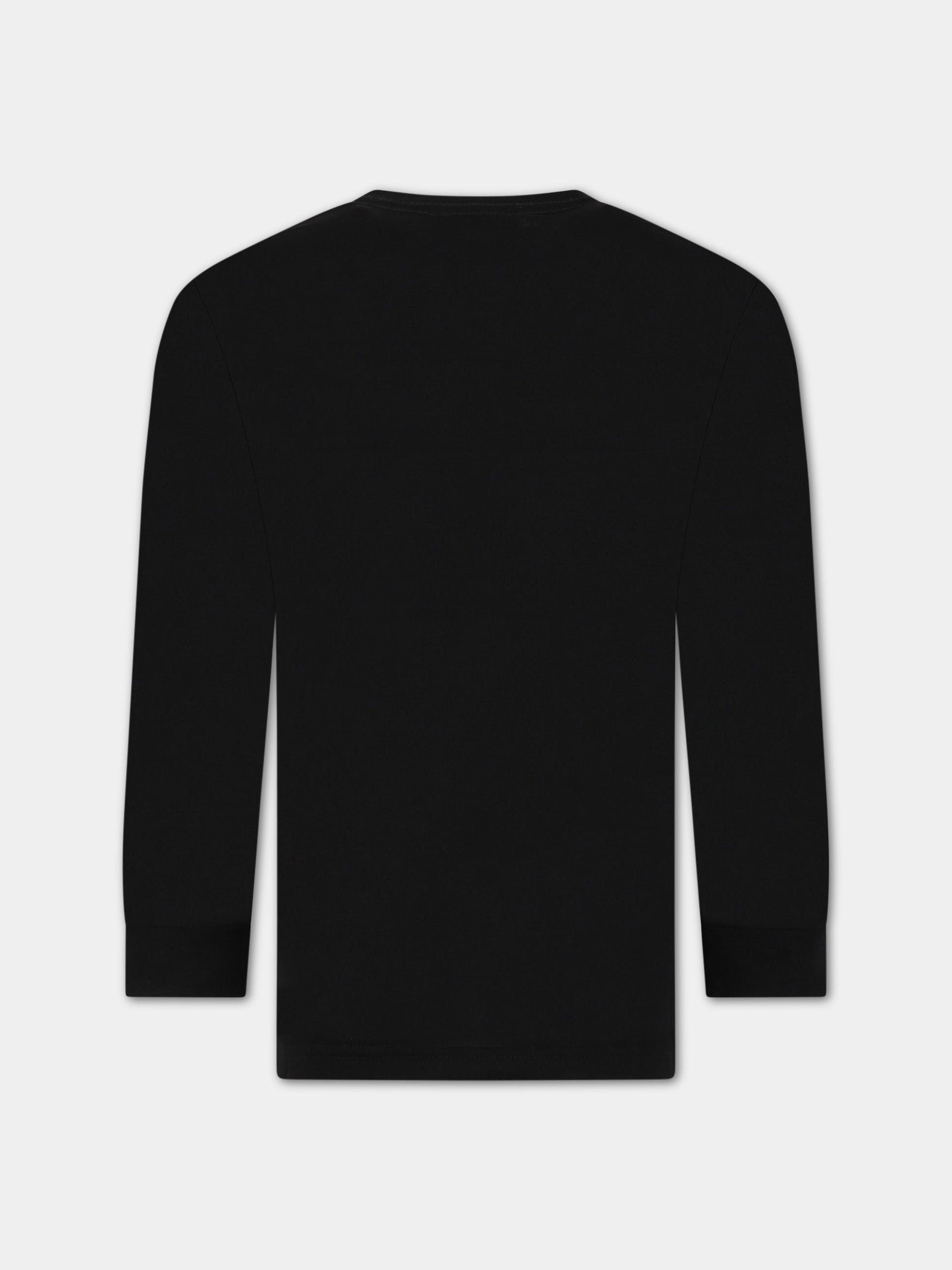 T-shirt nera per bambino con logo,Diesel,00J4Y0 00YI9 K90AA