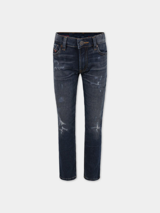 Jeans blu per bambino con logo,Diesel,J00990 KXBC4 K01