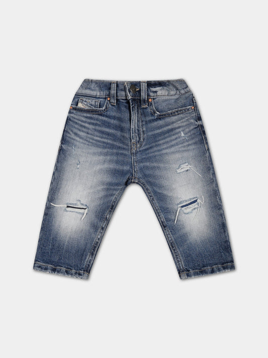 Jeans blu per neonato con logo,Diesel,K00237 KXBED K01