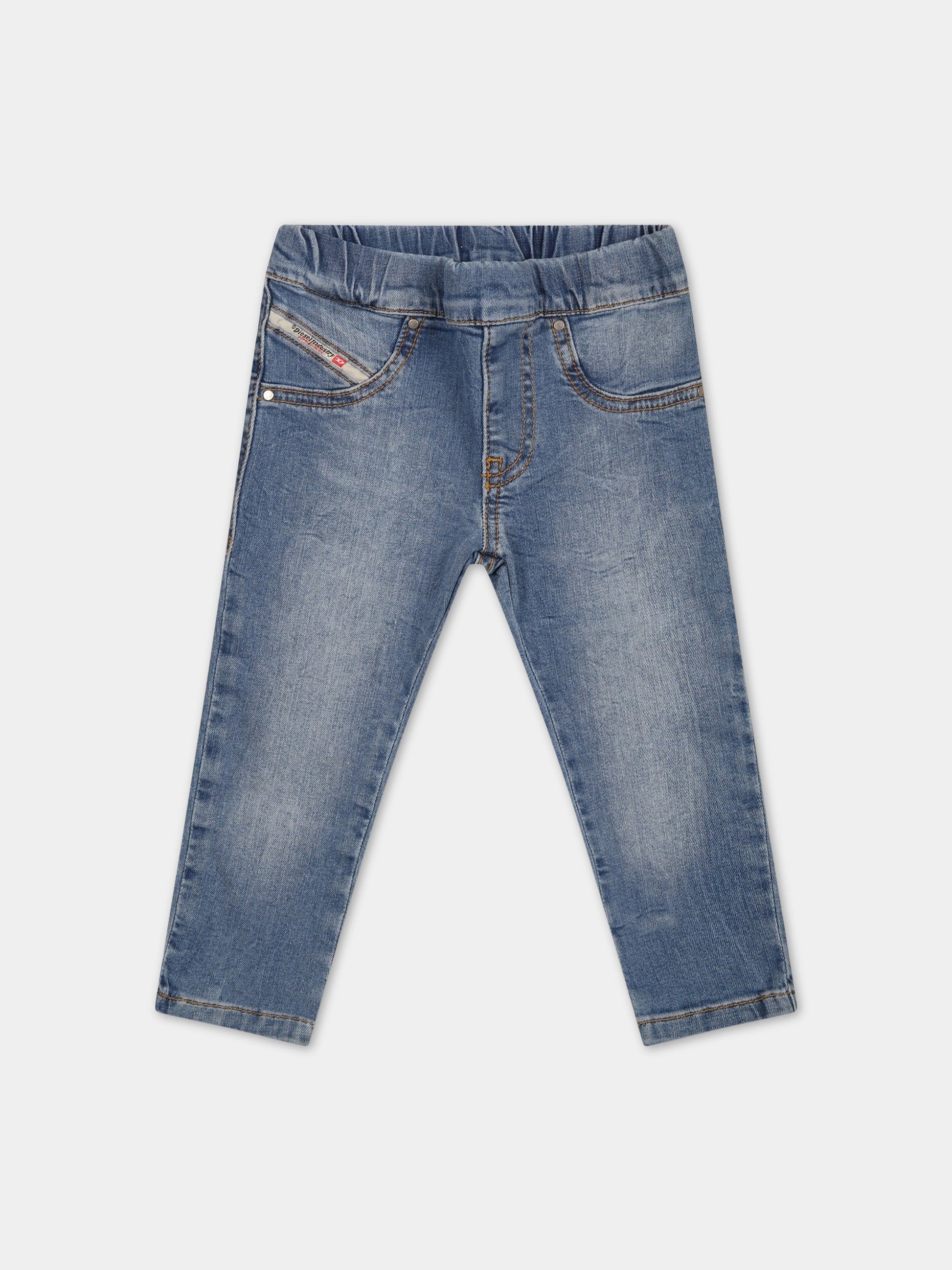 Jeans blu per neonato con logo,Diesel,K00148 KXBCC K01