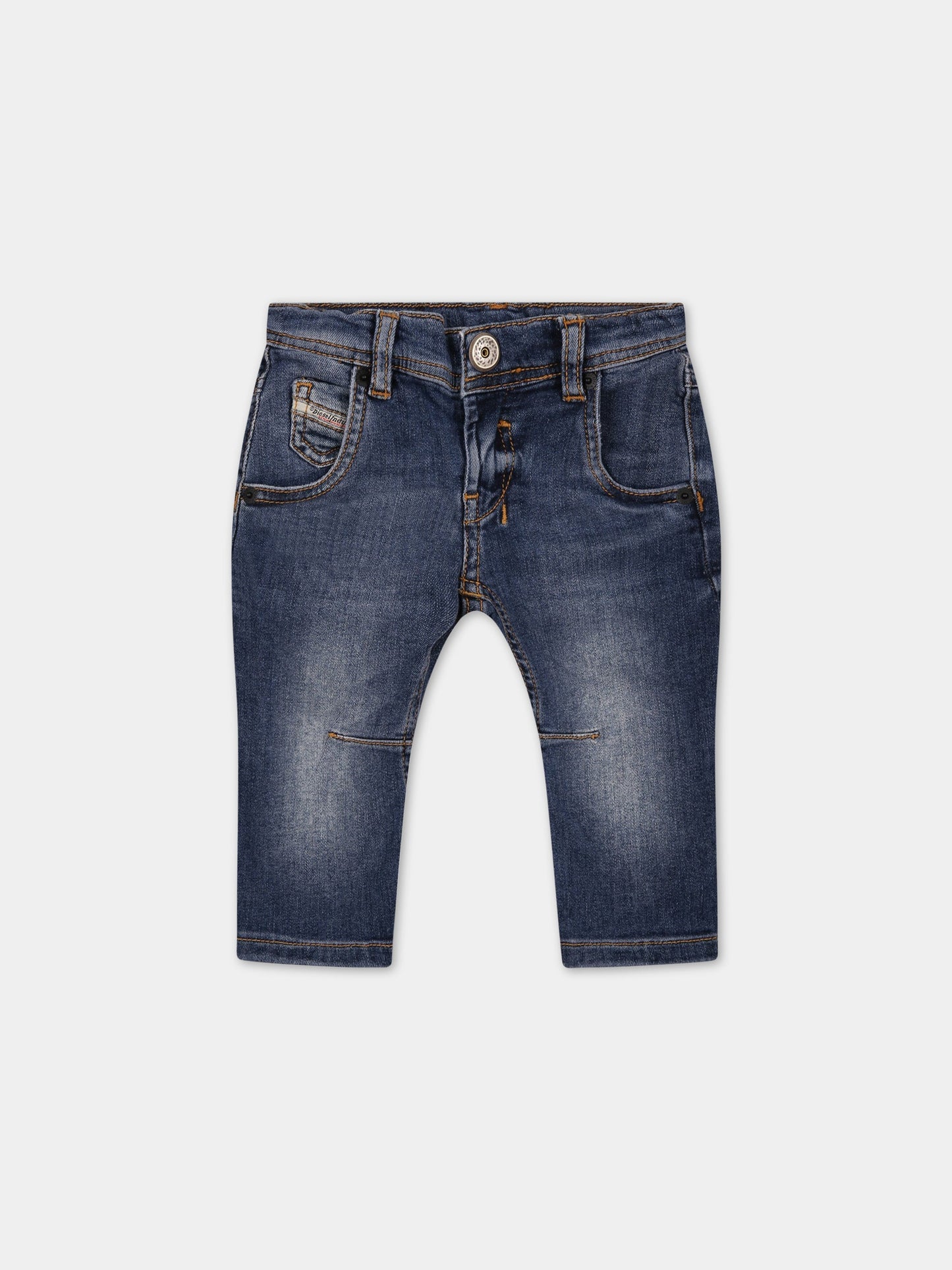 Jeans blu per neonato con logo,Diesel,K00219 KXBCK K01