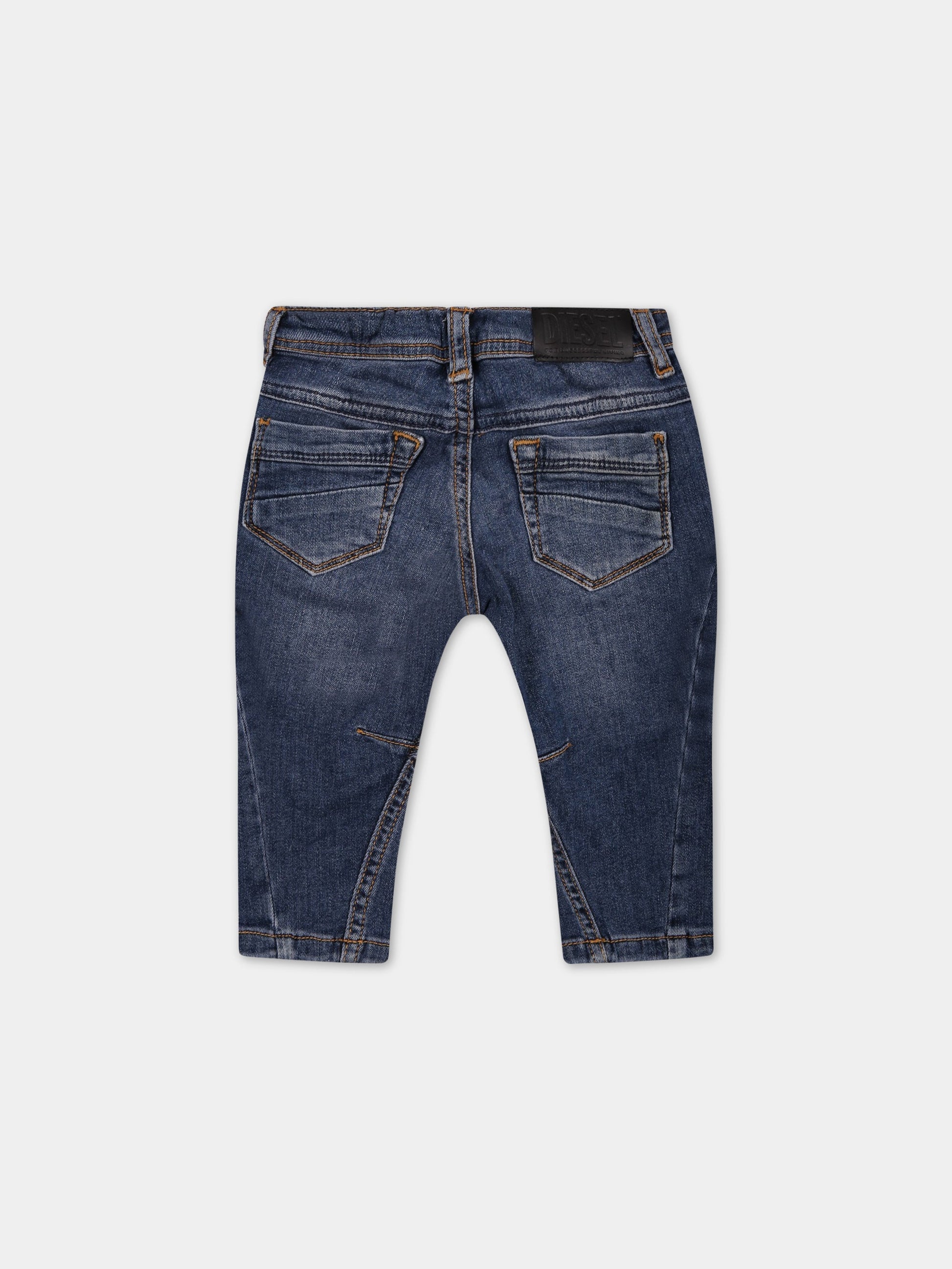 Jeans blu per neonato con logo,Diesel,K00219 KXBCK K01