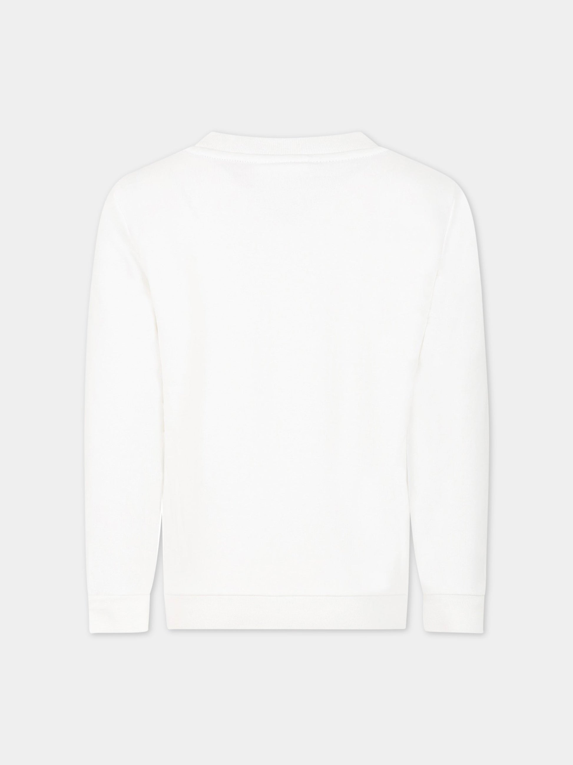 Felpa bianca per bambino con Pikachu e logo,Puma,537444 02