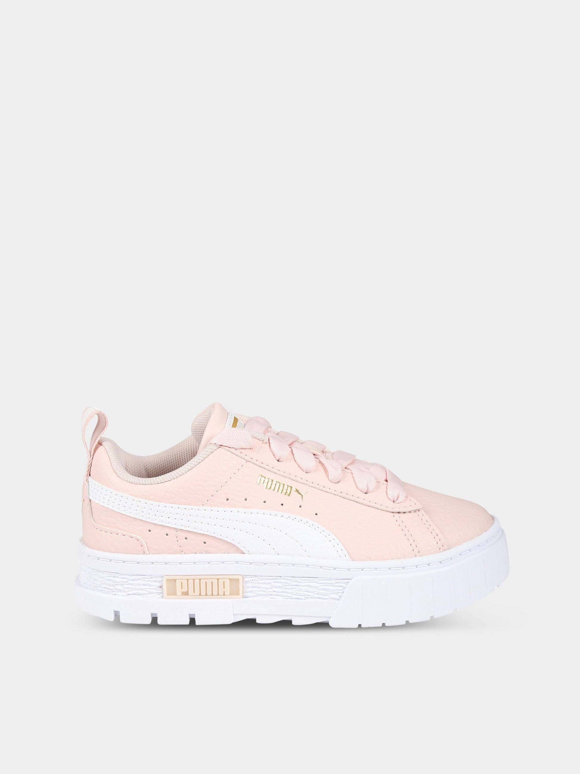 Sneakers rosa per bambina con logo,Puma,384528 09