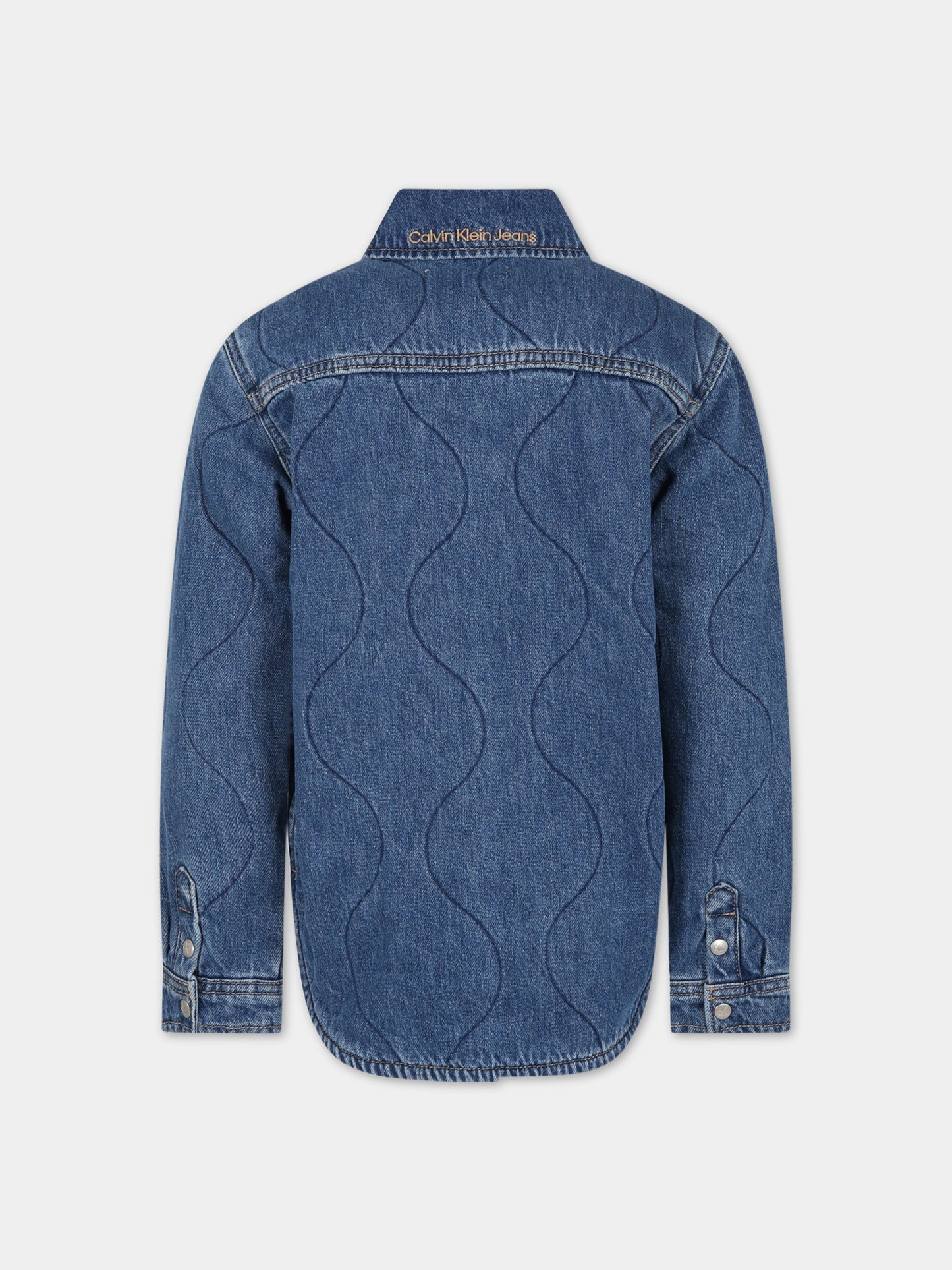 Giacca blu per bambino con logo,Calvin Klein Kids,IG0IG01546 1A4