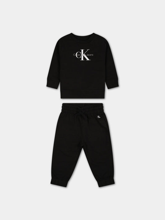 Completo sportivo per neonato con logo,Calvin Klein Kids,IN0IN00017 BEH