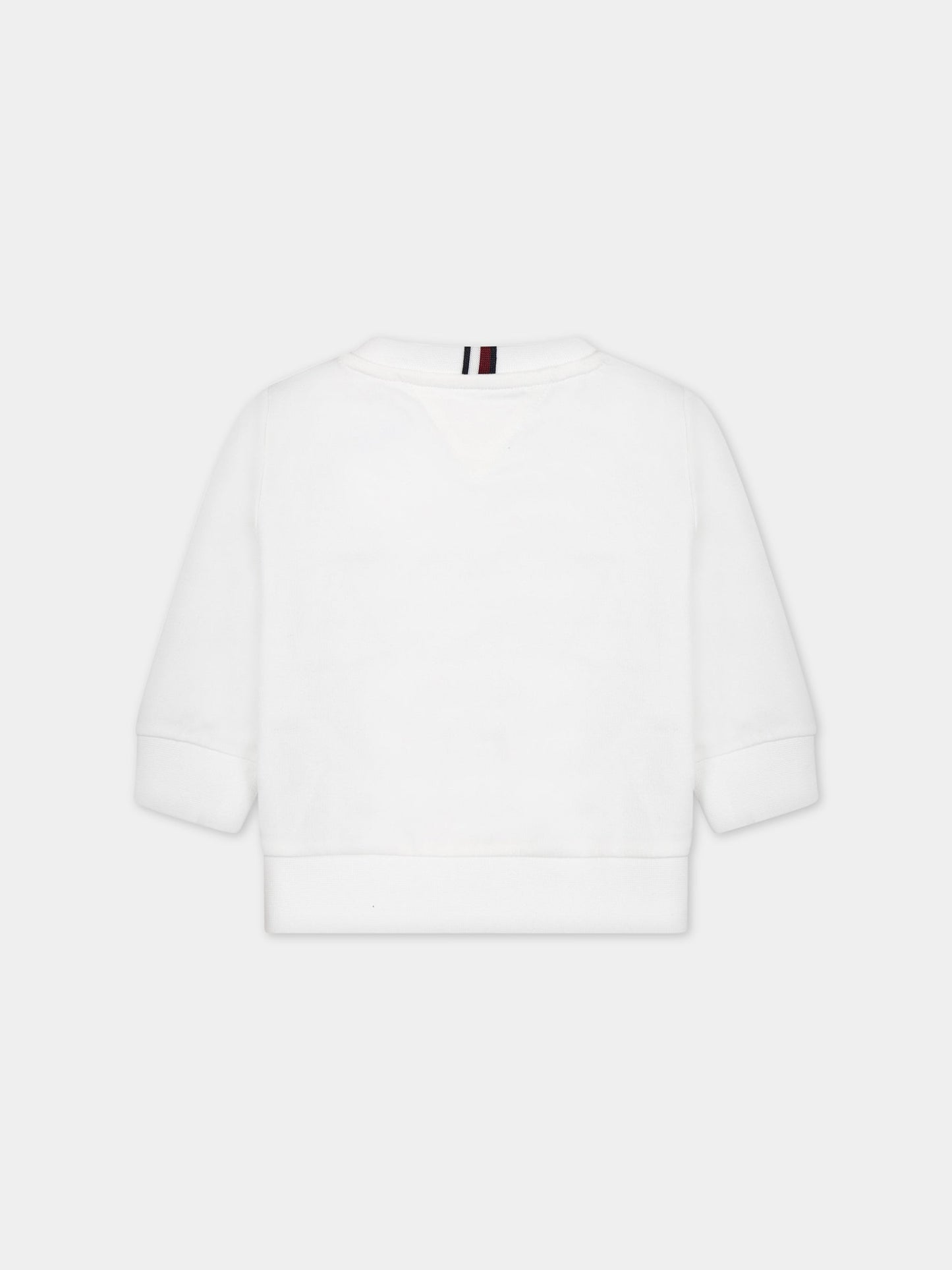 Completo bianco per neonato con logo,Tommy  Hilfiger Junior,KN0KN01549J YBR