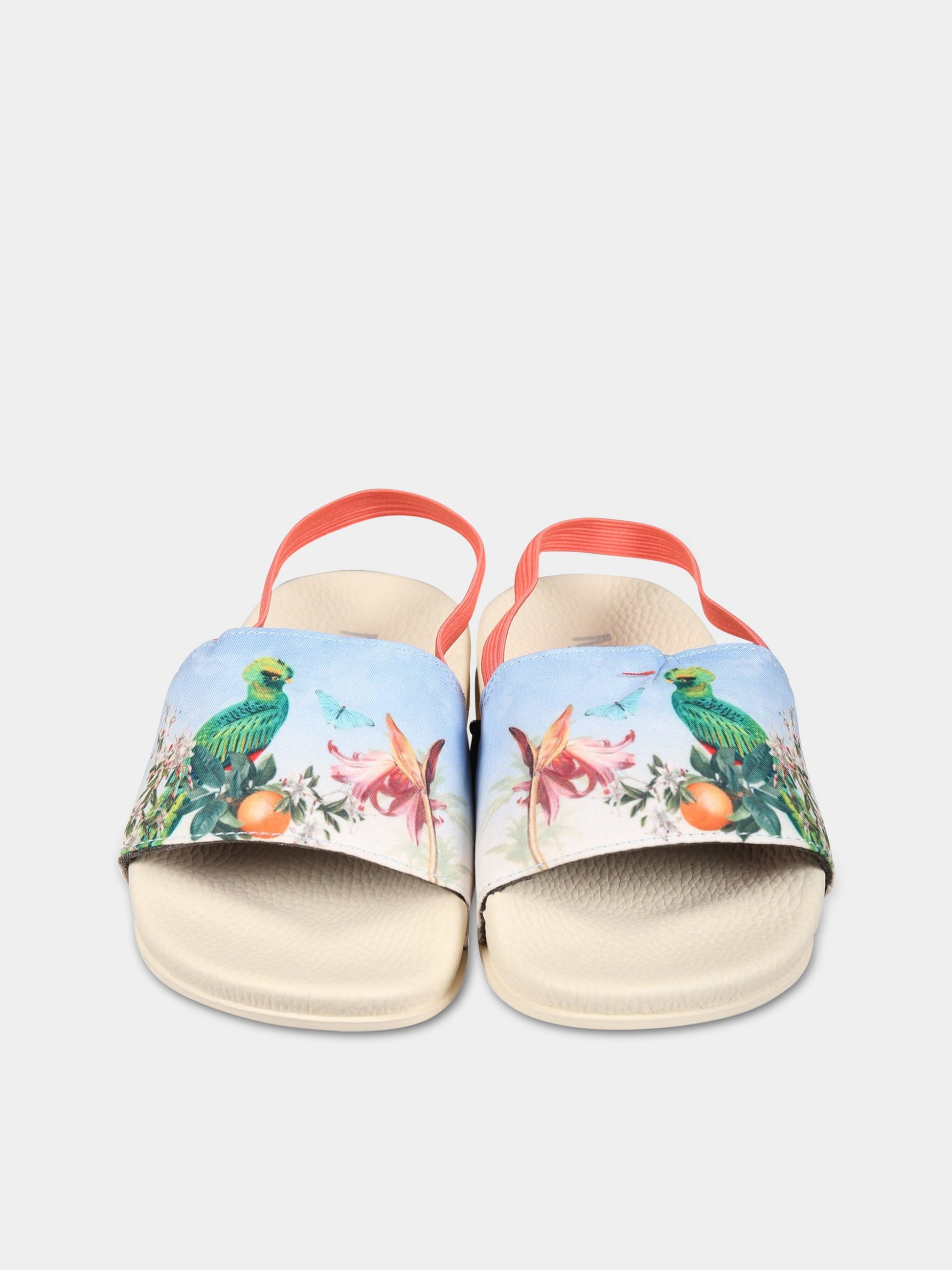 Sandali multicolor per bambina con stampa,Molo,7S23U202 7881-B