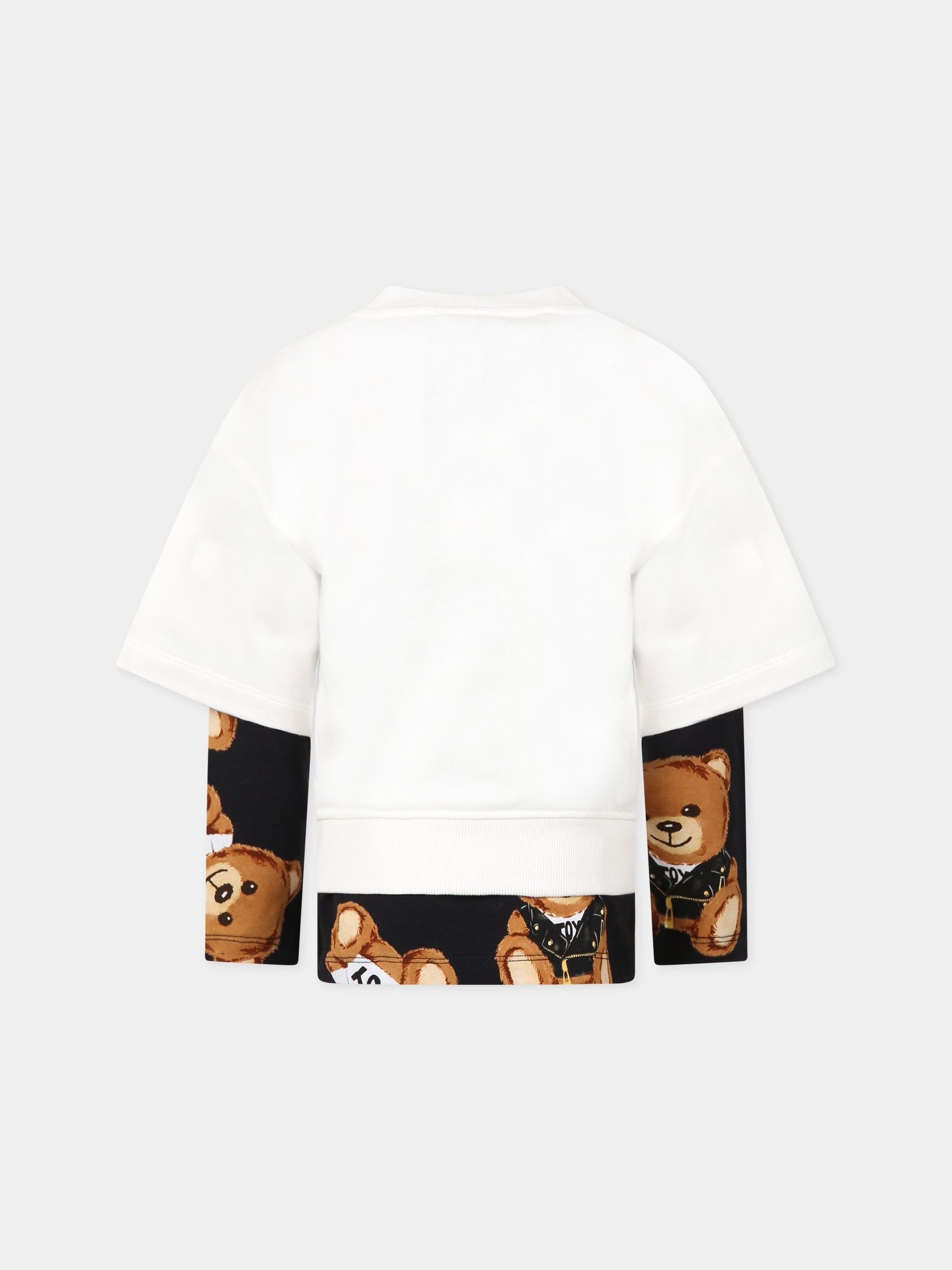 Set multicolor per bambini con Teddy Bear e logo,Moschino Kids,HUK03O LBBA5 82581