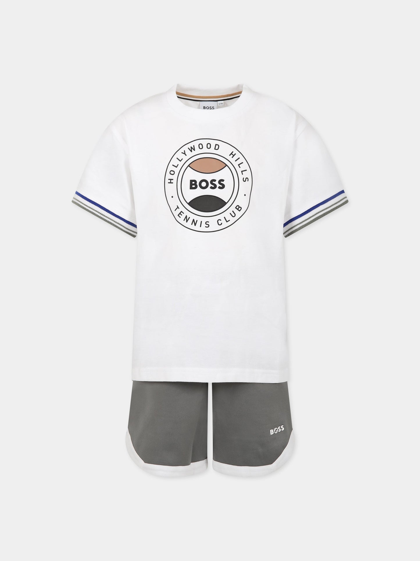 Completo multicolor per bambino con logo,Boss,J28114 N56
