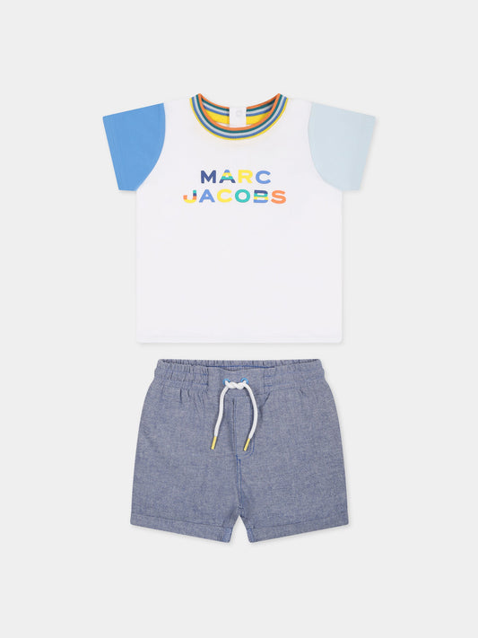 Completo multicolor per neonato con logo,Little Marc Jacobs,W98167 10P