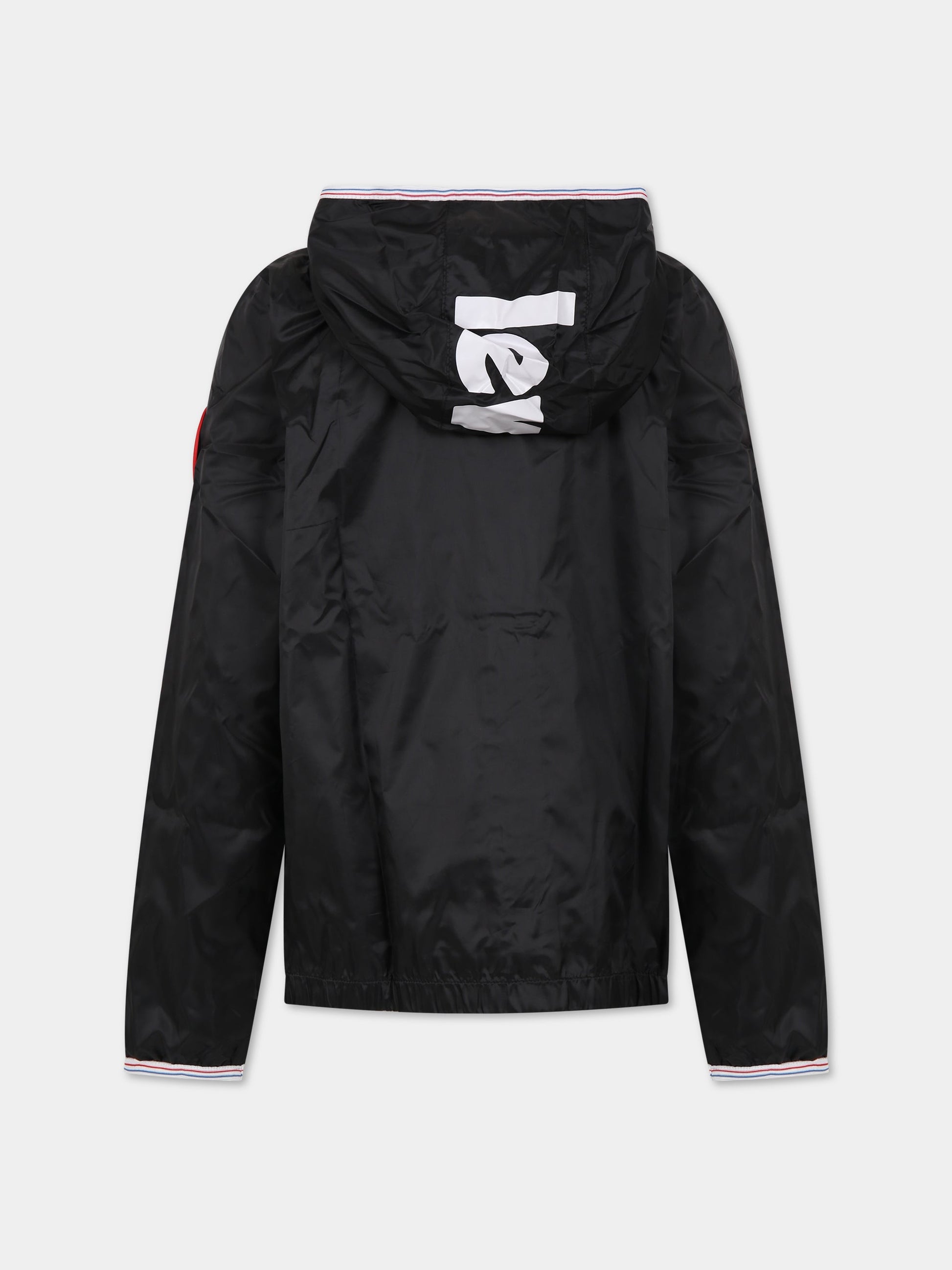 Giacca a vento nera per bambino con logo,Levi's Kids,9EE311 023